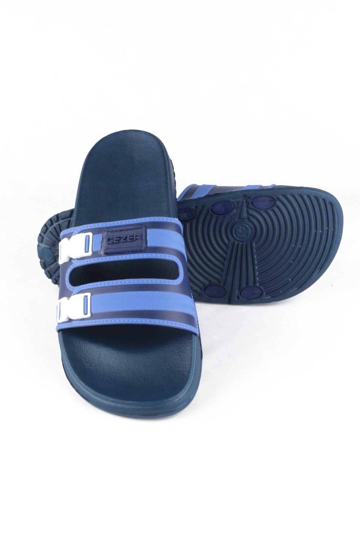 GEZER-Summer Men's Wet Floor Eva Slippers Navy Blue 13084 5
