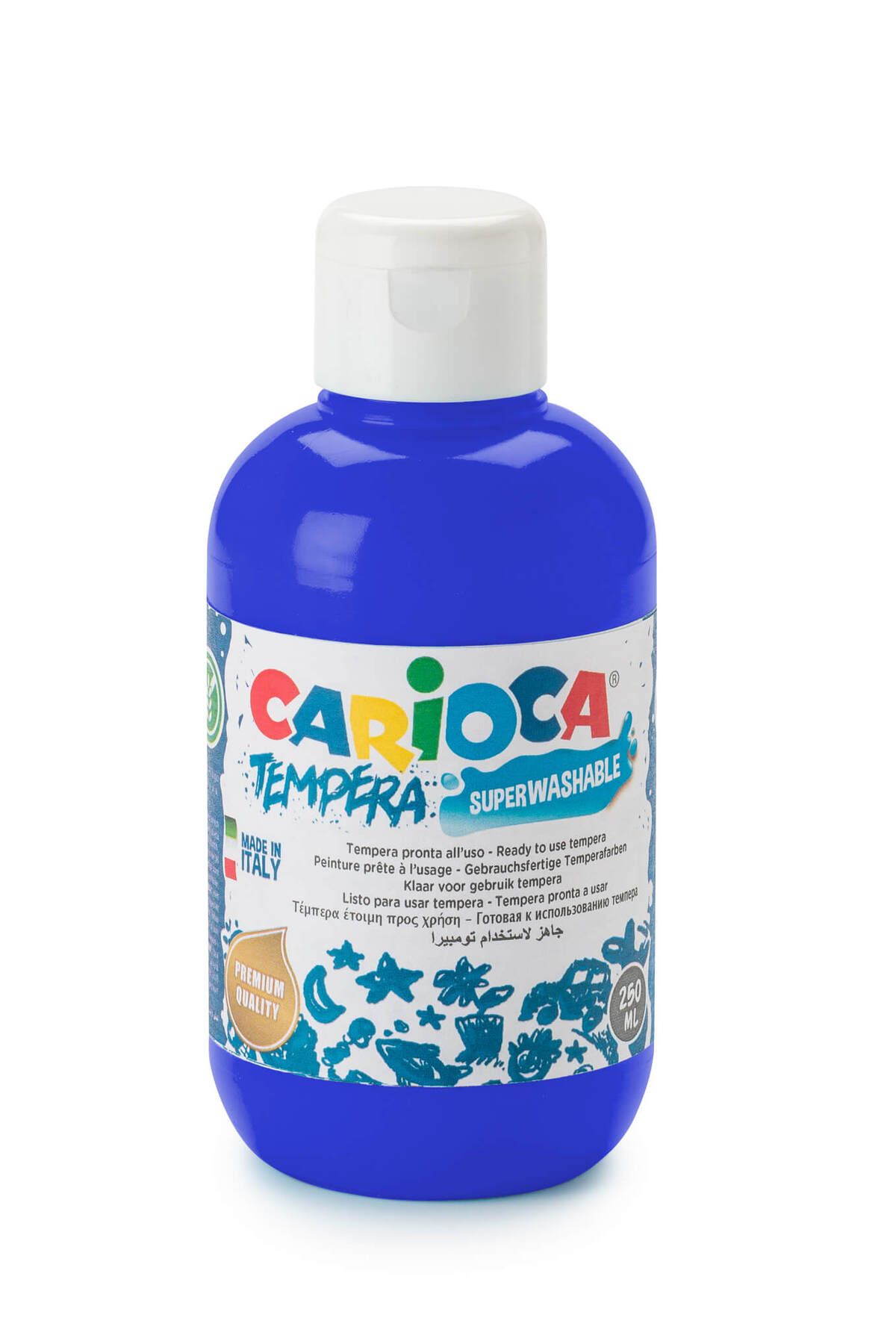 CARIOCA Tempera Boya (SÜPER YIKANABİLİR) 250ml - Kobalt Mavi