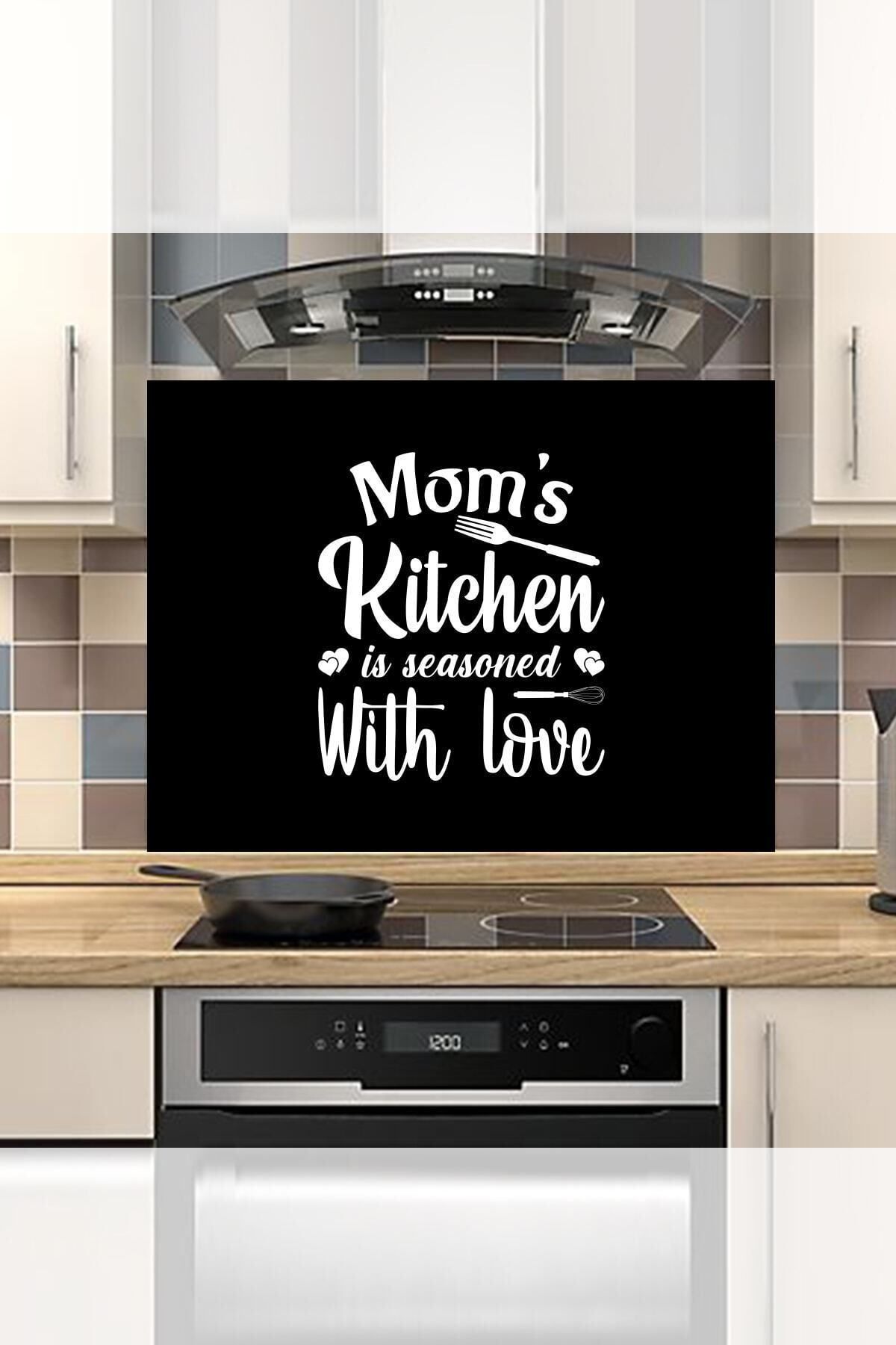 MLH STORE Ocak Arkası Fon Kendinden Yapışkan Folyo Stıcker 60X80 cm