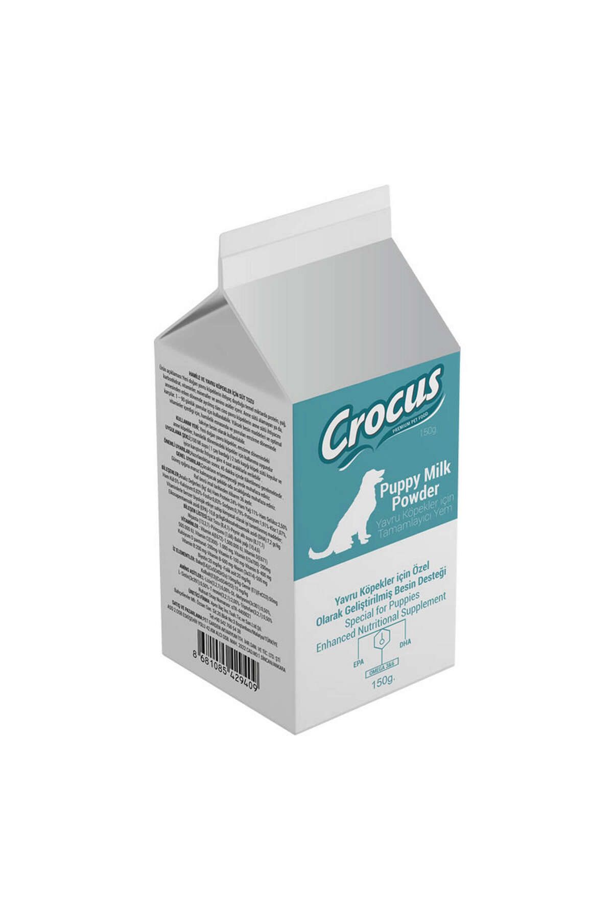 Crocus YAVRU KÖPEK (PUPPY) SÜT TOZU 150 GR X 2 ADET DRSTR