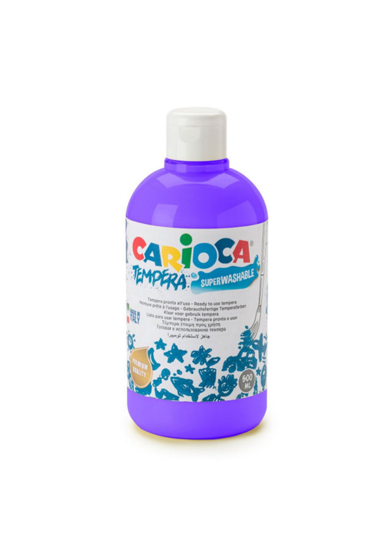 CARIOCA Tempera Boya (SÜPER YIKANABİLİR) 500ml - Mor