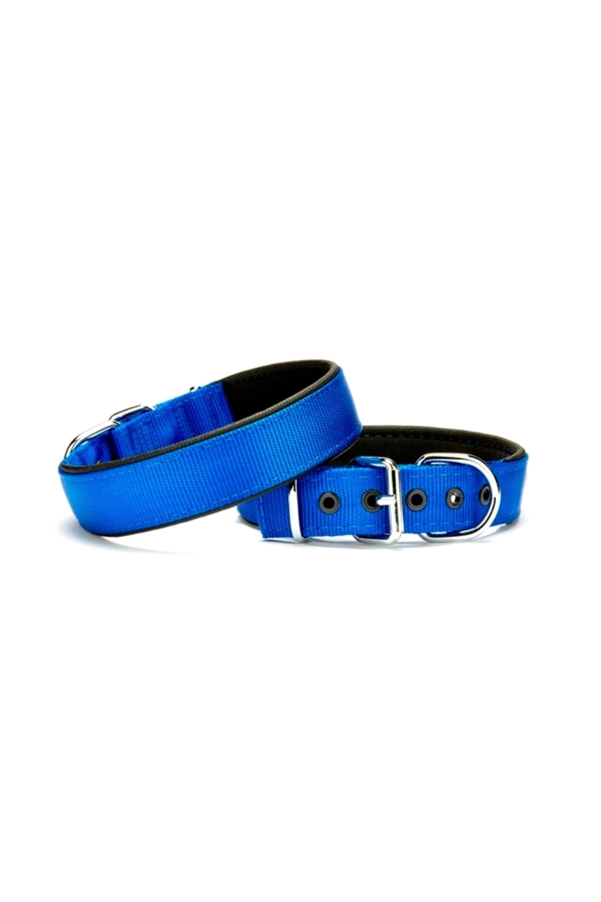 FAYMEM GLOBAL Köpek Tasması Softlu 3 cm x 65 cm Mavi