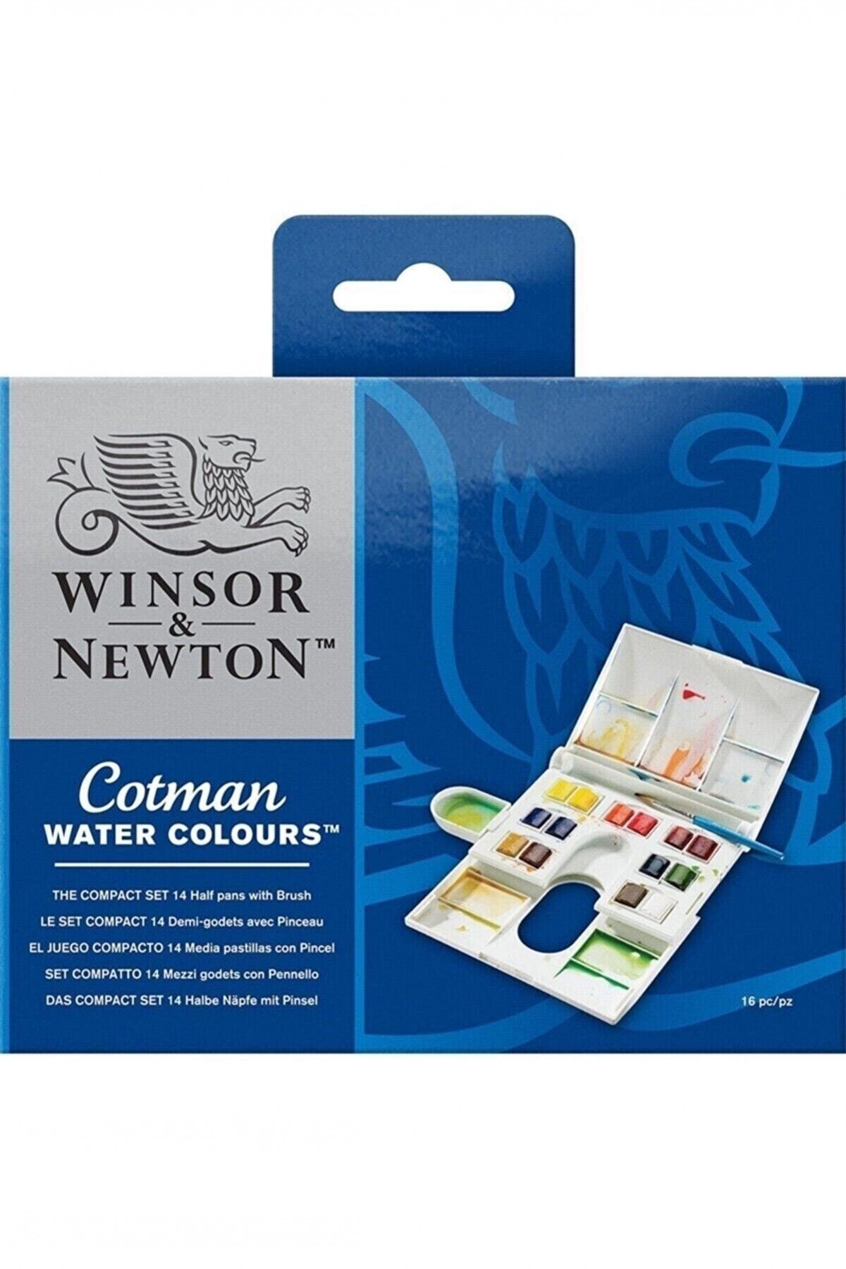 Winsor Newton Cotman Kompakt 14 Renk Tablet Suluboya Set