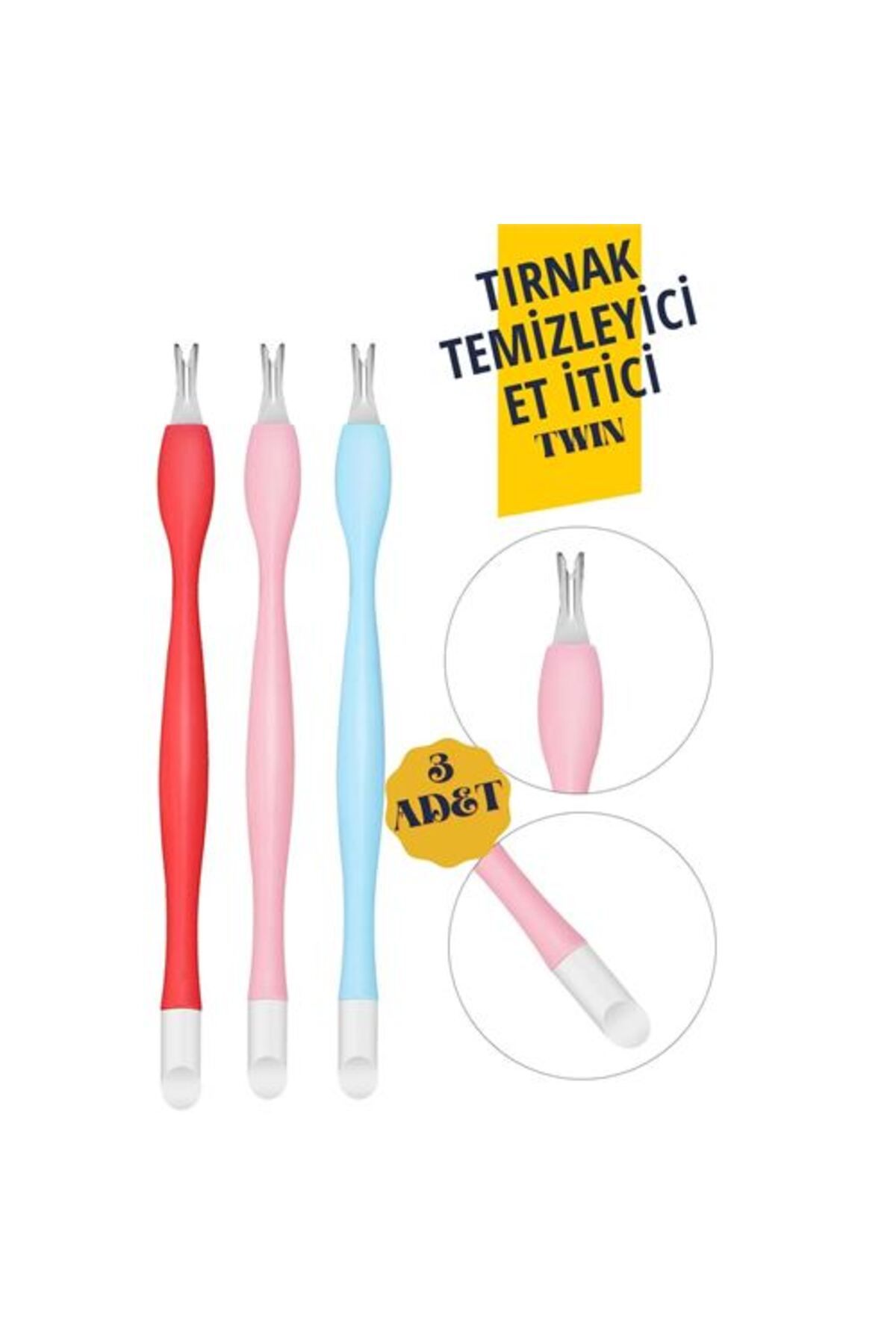 Havenmart ModaCar Tırnak Temizleyici Et İtici Twin 3 lü Set