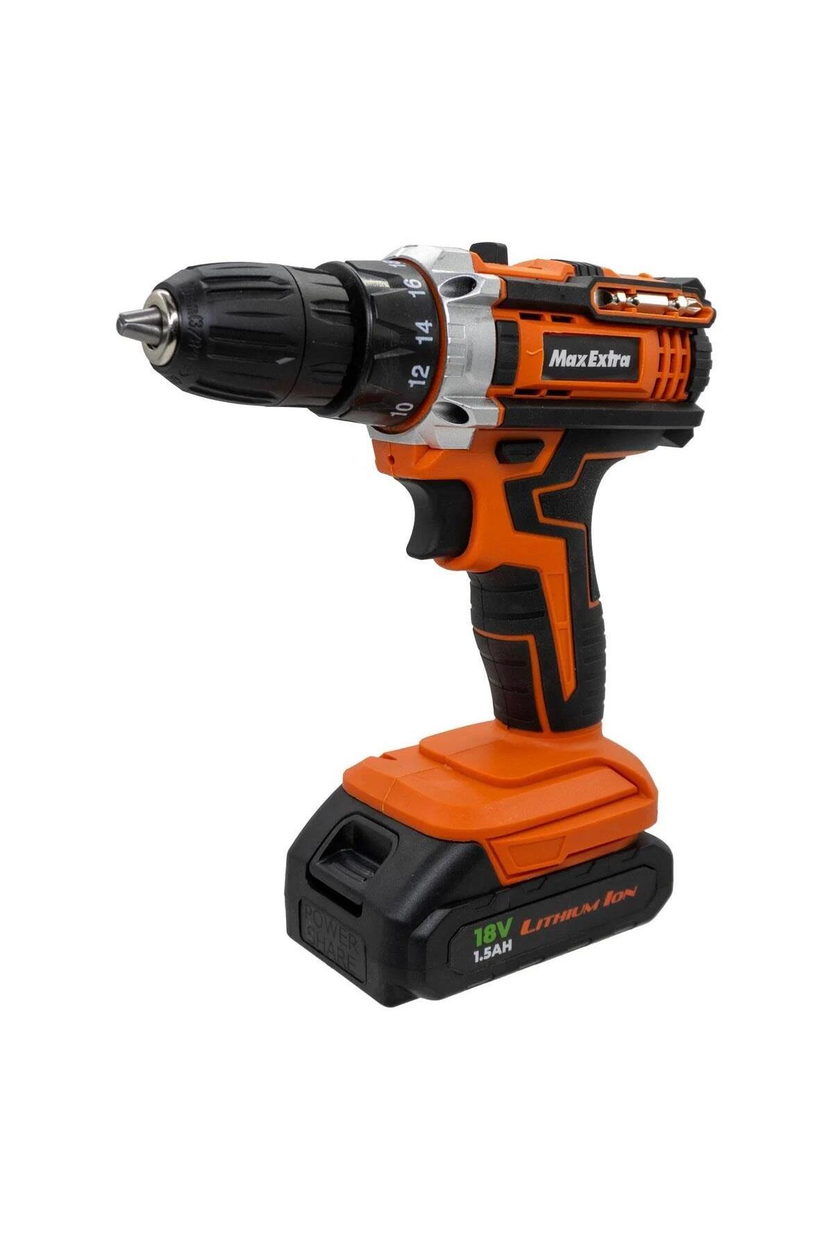 Max Extra Mx1815 Çift Akülü Matkap Vidalama 18v 1.5ah - Fiyatı