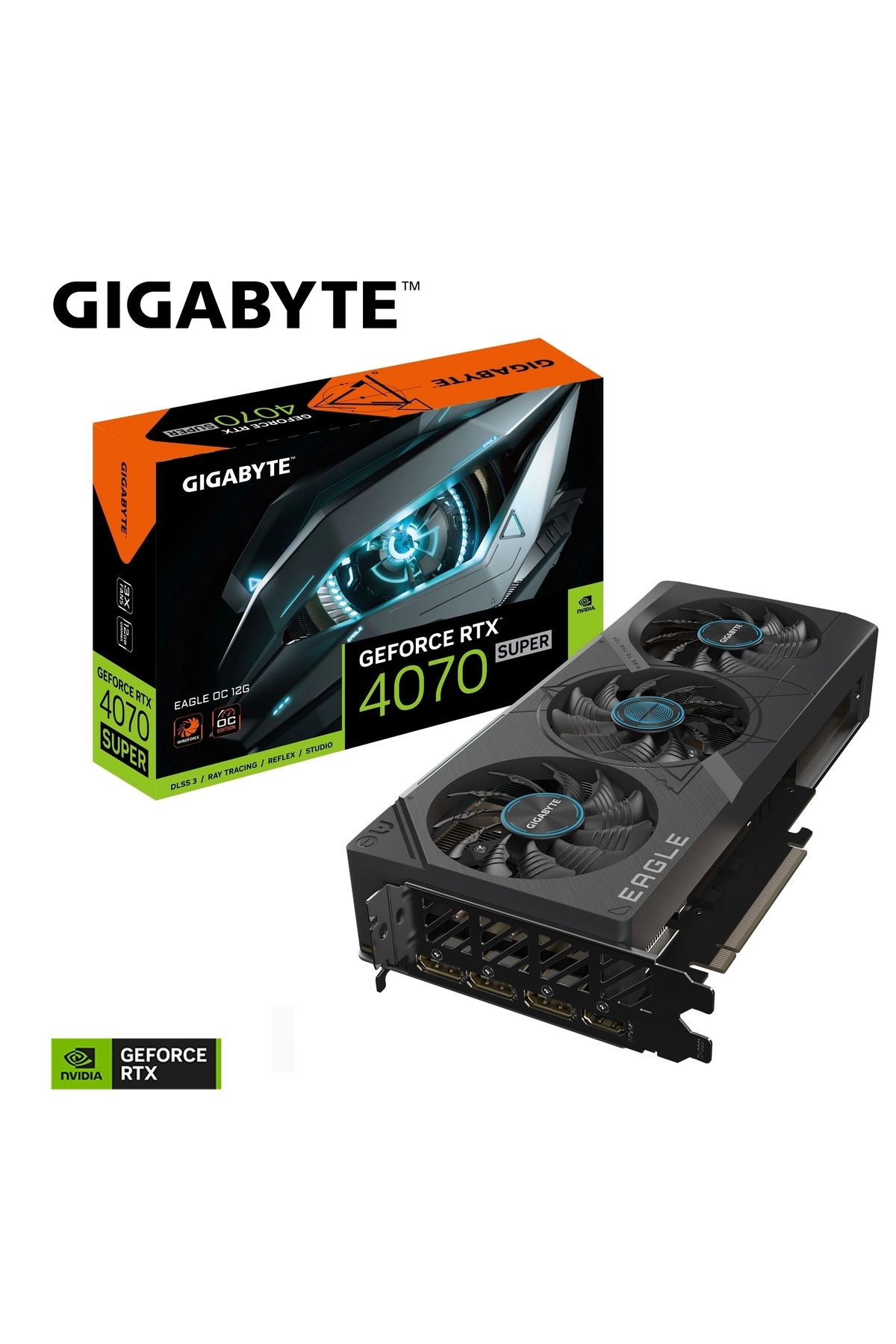 Gigabyte Gv-n407seagle Oc-12gd 12gb Gddr6x Dx12 Dlss3 192bit