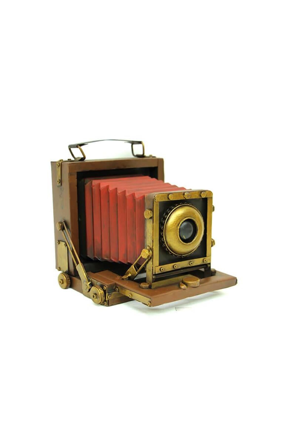 REDHOT Dekoratif Metal Fotoğraf Makinesi Obje Biblo Vintage Hediyelik