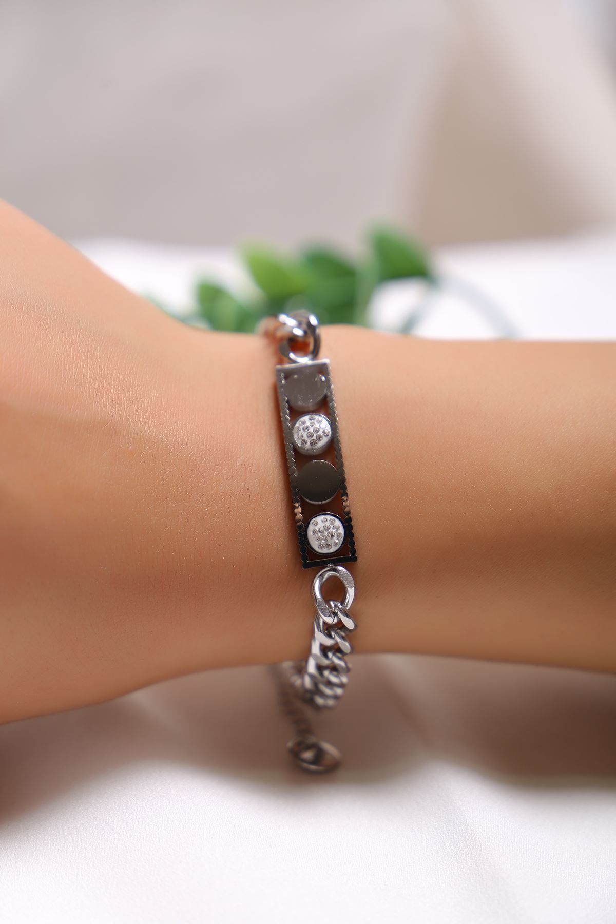 ipekfashion-Silver Colored Steel Bracelet - 17703.1804 4