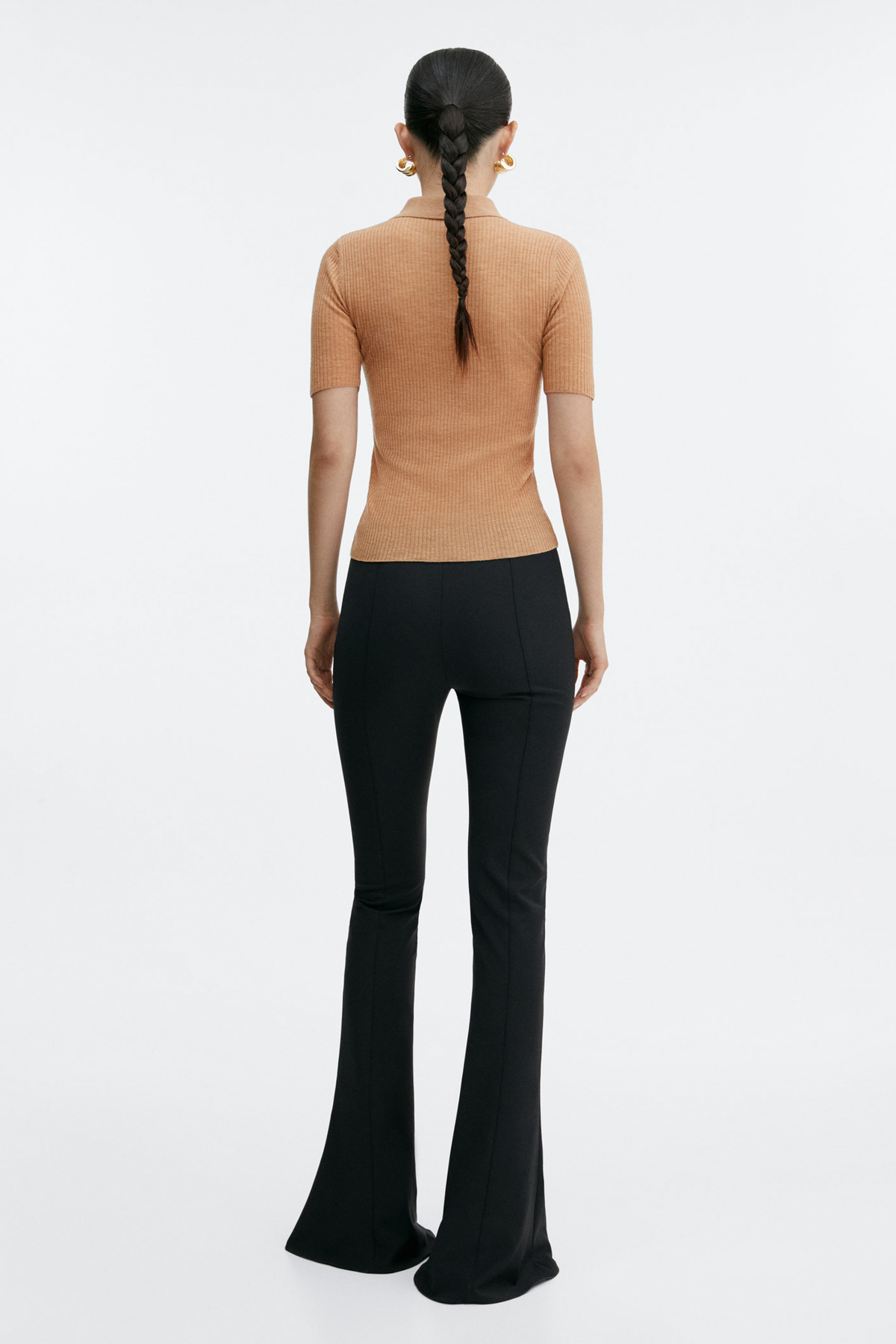 بافت و پلیور زنانه قهوه ای منگوMANGO | 57005810_1 اورجینال - تصویر 7