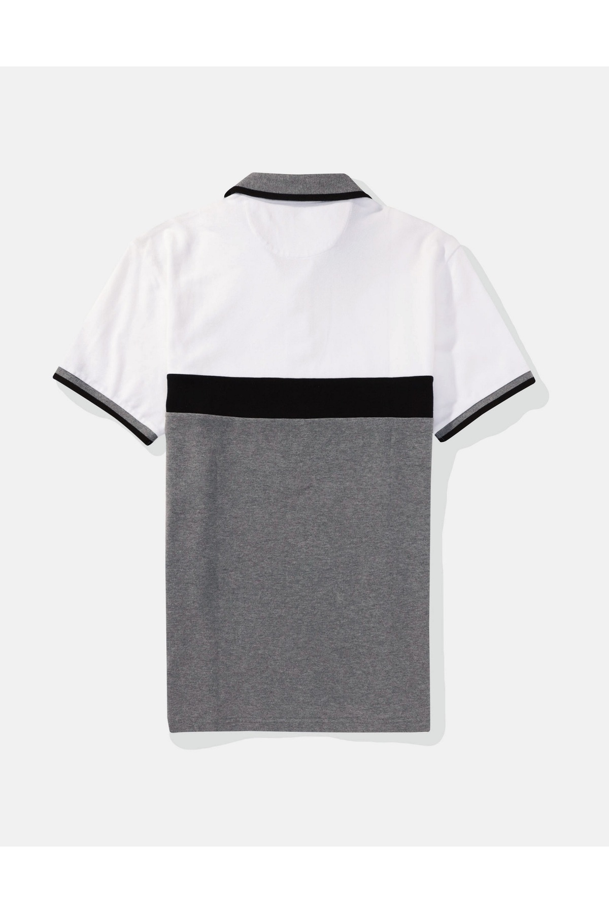 American Eagle Ae Flexible Pique Polo T-Shirt - Colorblock Logo, U-1165 ...