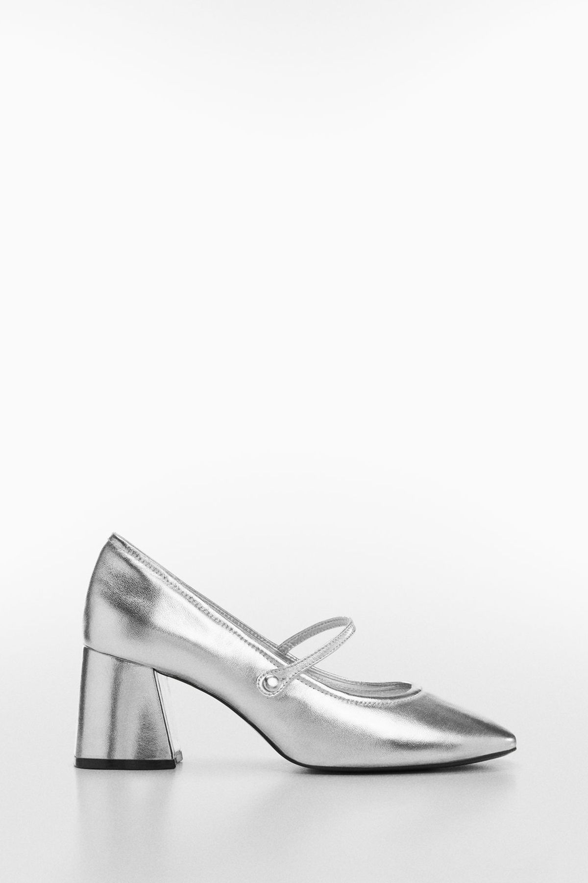 MANGO-Metallische Lederschuhe 3
