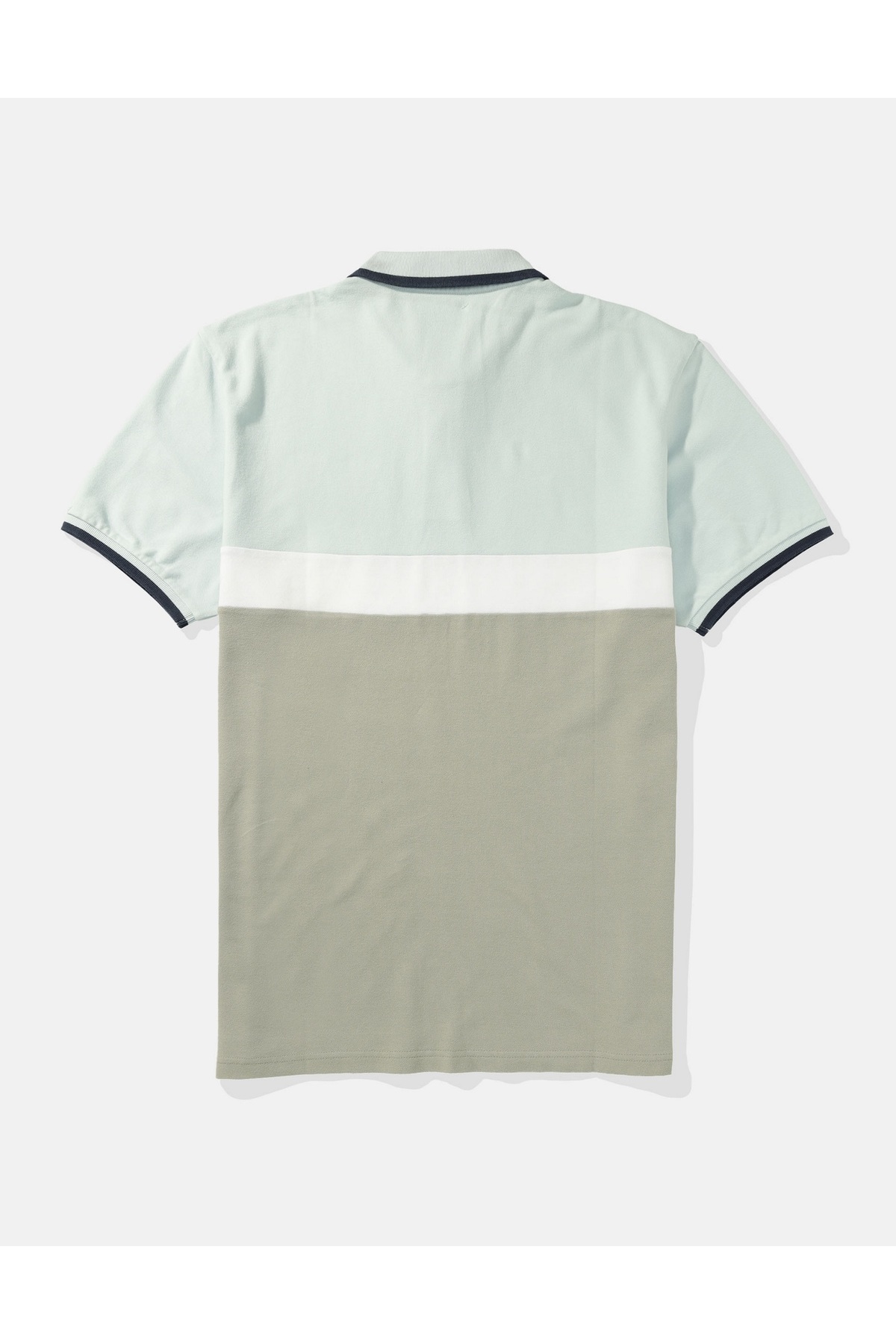 American Eagle Ae Flex Pique Polo T-Shirt - Colorblock Logo, U-1165 ...
