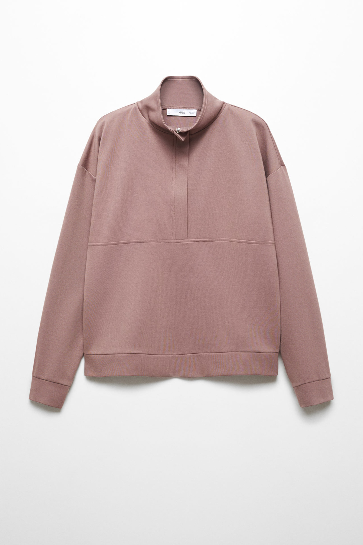 MANGO Sweter z wysokim kołnierzem i zamkiem błyskawicznym