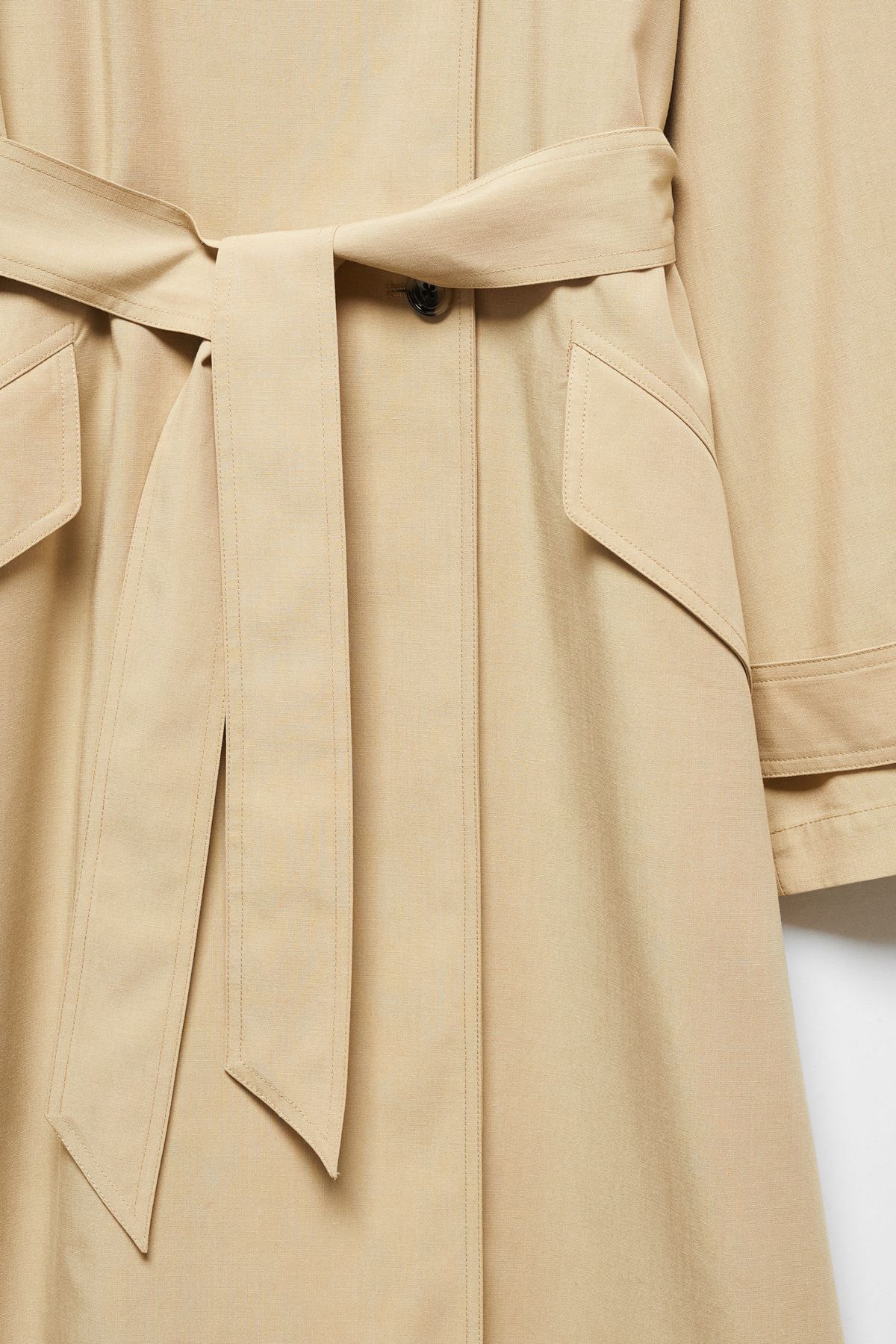 MANGO Tencel Fluid Trench Coat Trendyol