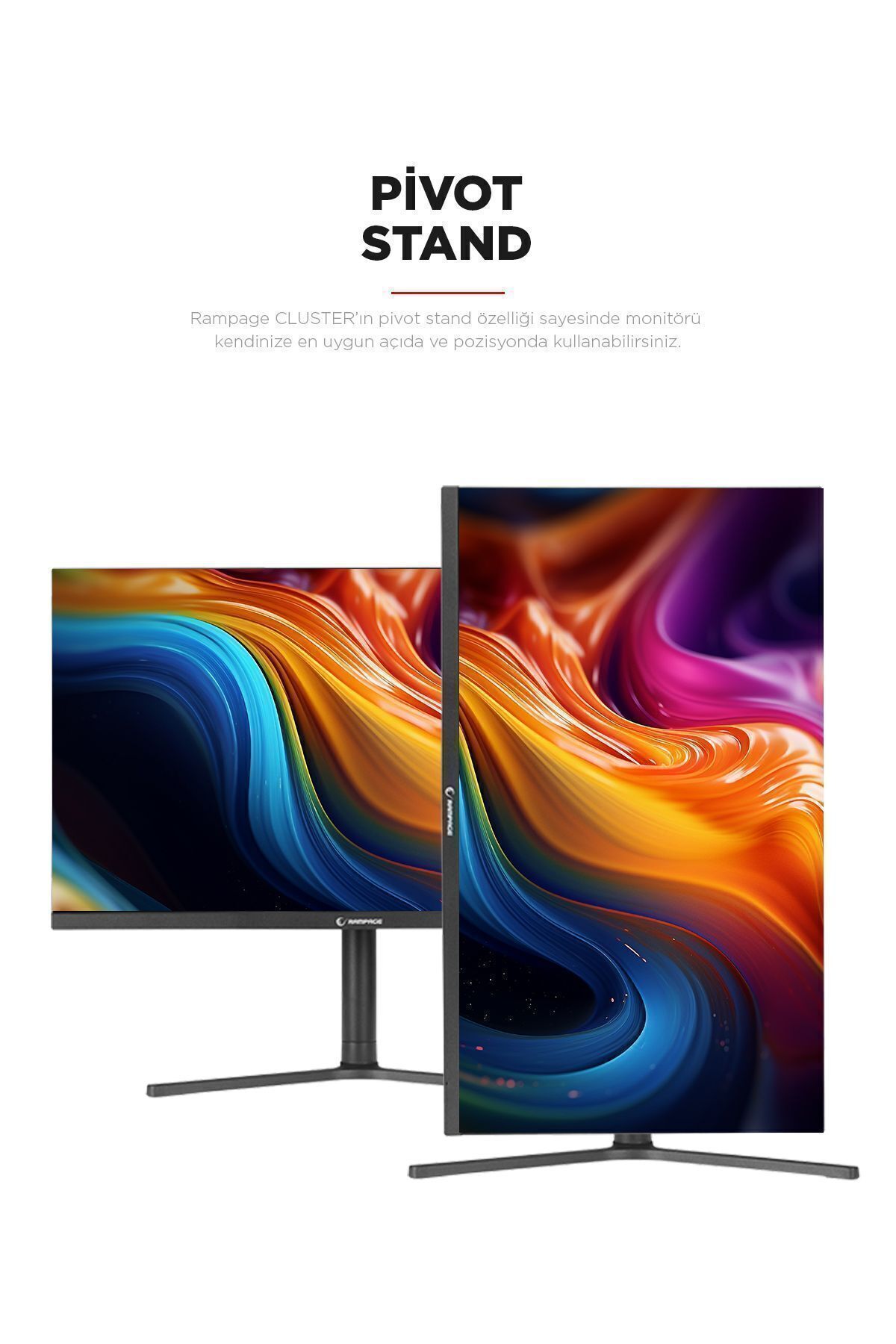 Rampage-Cluster Cl27R165 27 165Hz 1Ms Boe Ips Fhd Freesync Pivot Pc Flat Gaming Player Monitor 6