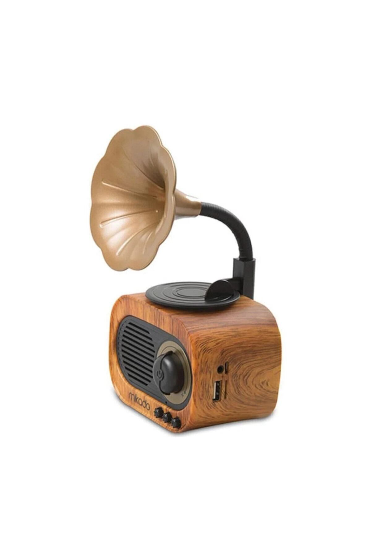 Mn-s19 Ahşap Klasik Retro Gramofon Bluetooth Müzik Kutusu