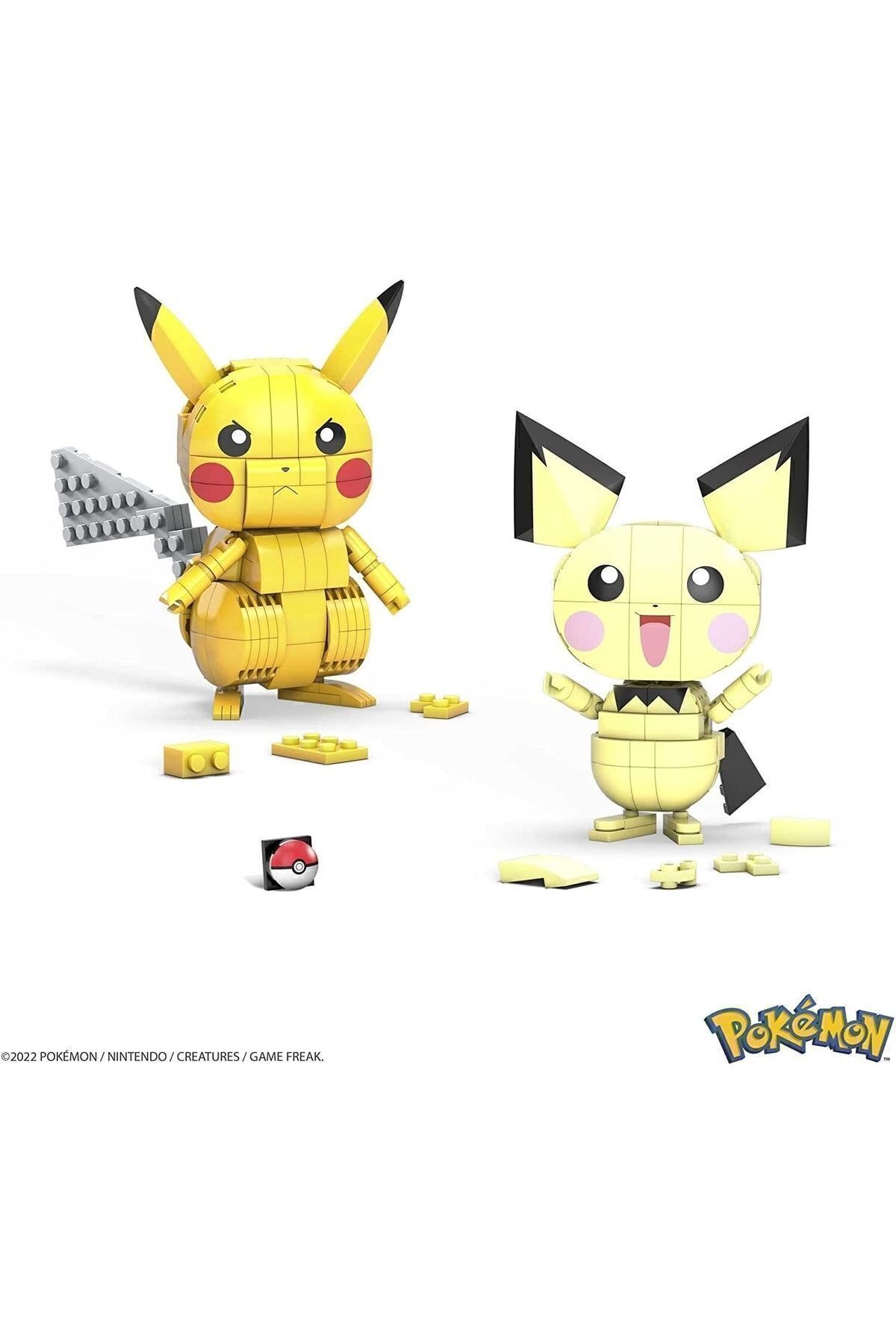 Mega Construx-Pokemon Pikachu Evolution Passing 3in1 Game Set 5