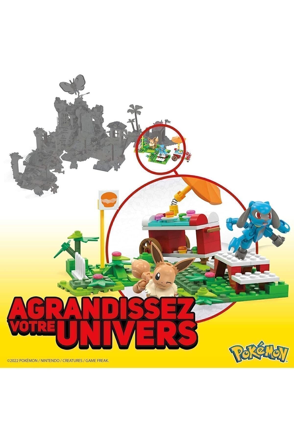 Mega Construx-Pokemon Builder Picnic Toy Building Set Eevee And Riolu Figures Block Making Lego Game 4