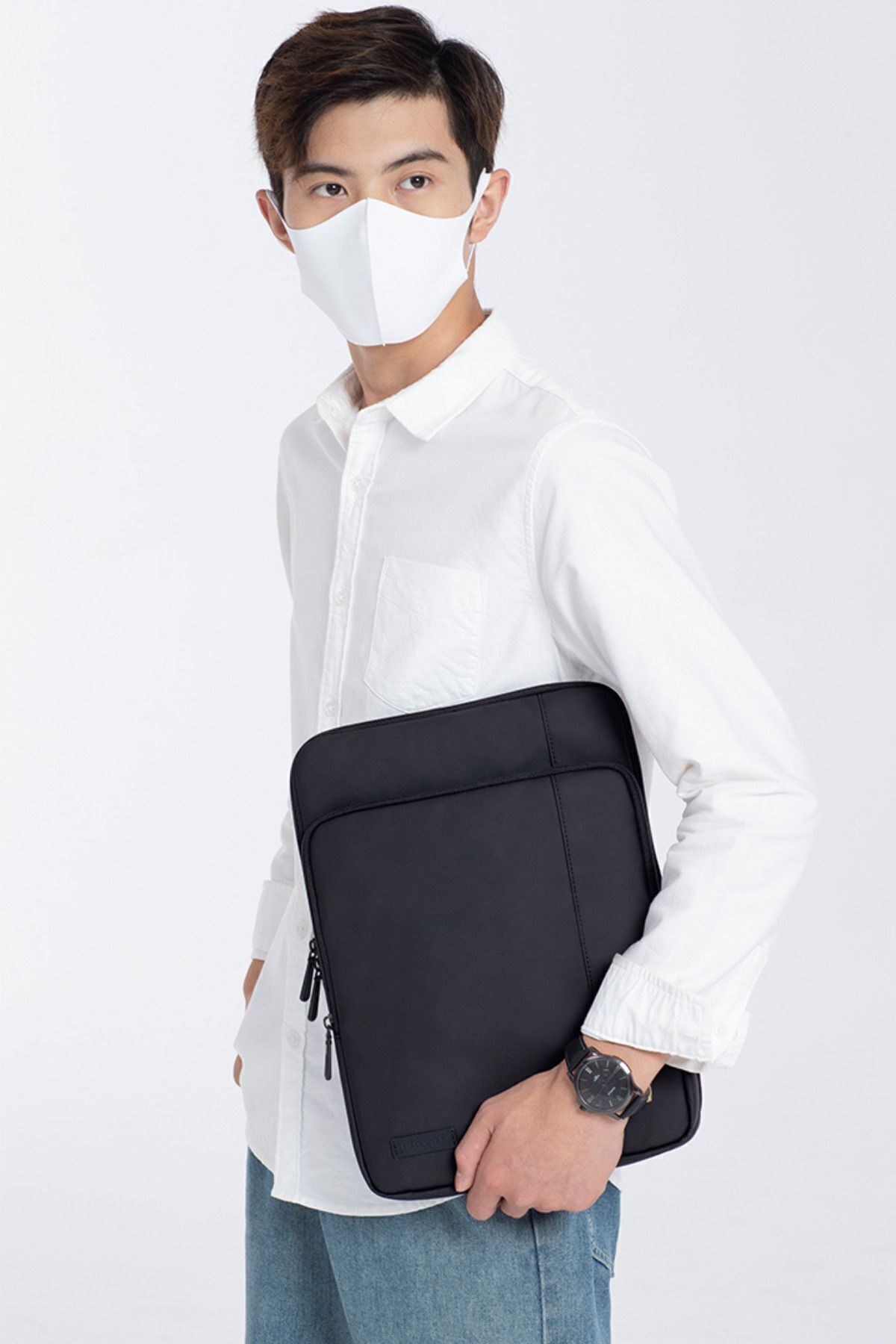 Golden Wolf  13,3" Iç Organizerli Suya Dayanıklı Laptop Çantası 6306-twill Pu Coating - Görsel 5