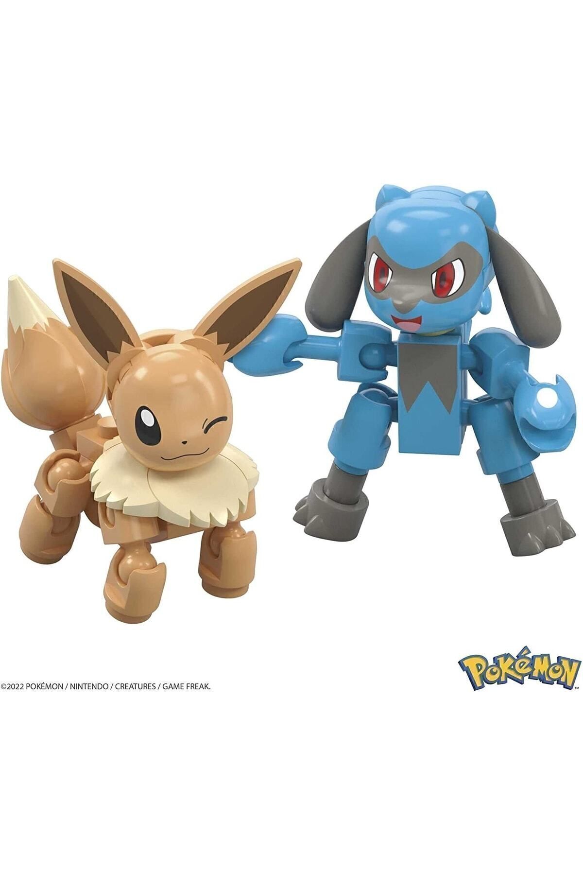 Mega Construx-Pokemon Builder Picnic Toy Building Set Eevee And Riolu Figures Block Making Lego Game 5