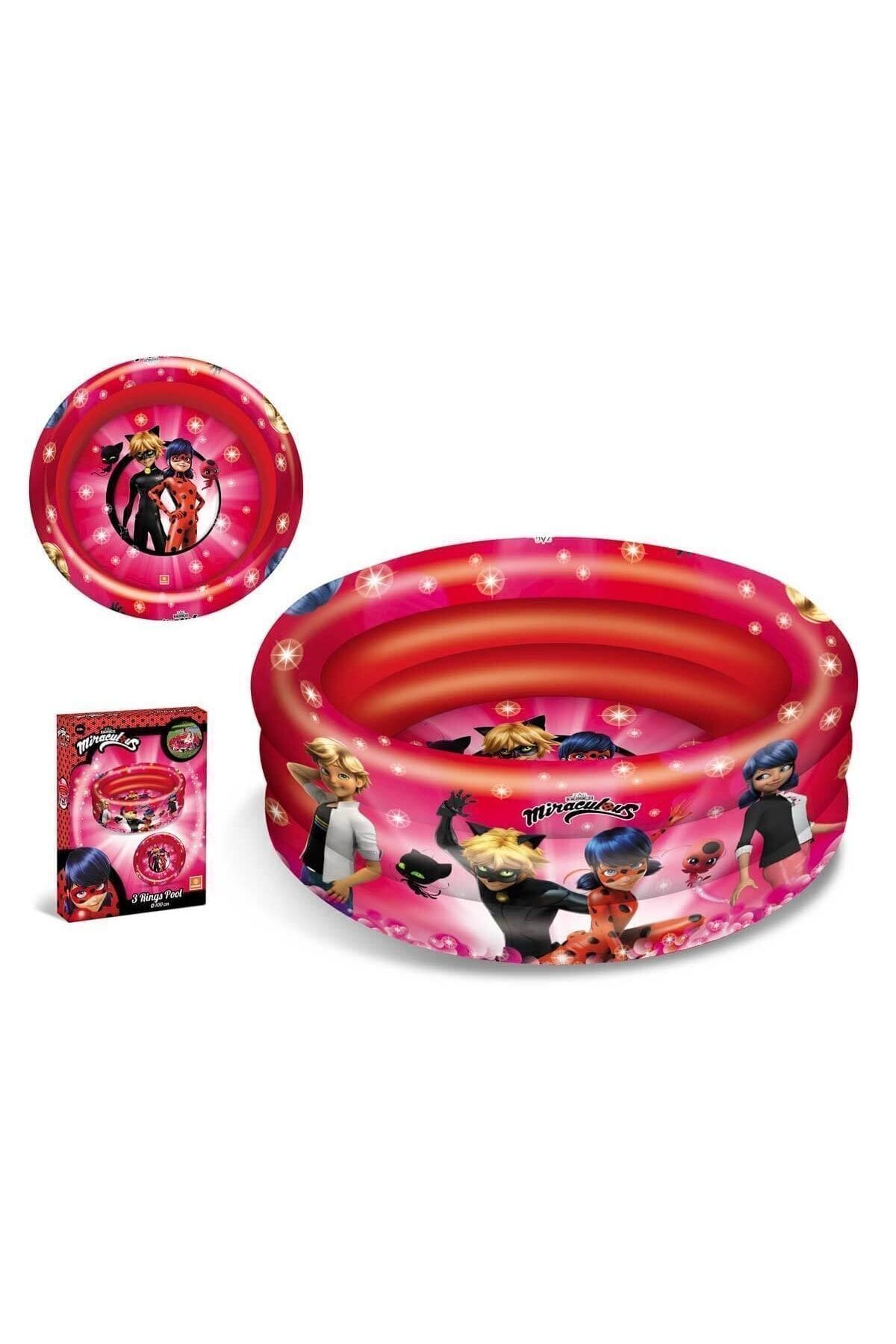 Sunman-Miraculous Ladybug 3 Ring Inflatable Pool 100 cm / 3