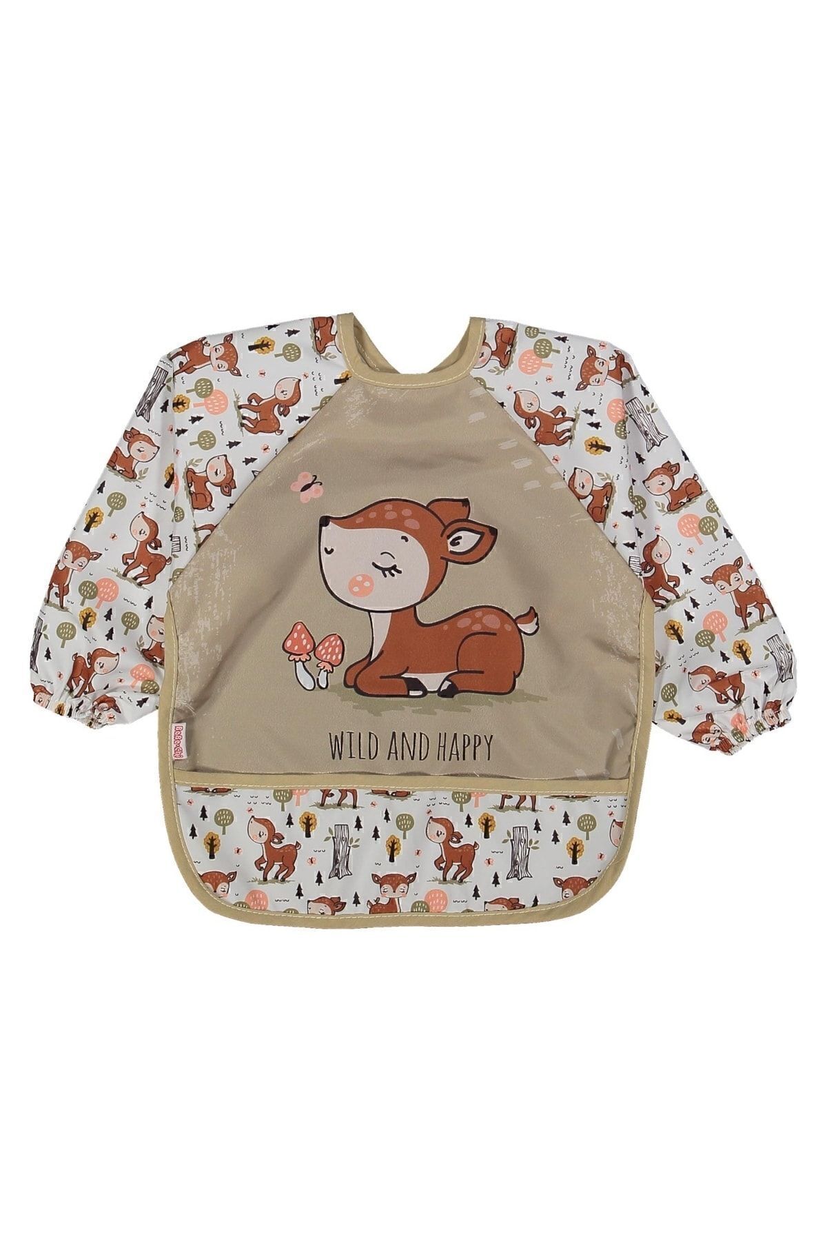 Bebechi Baskılı Uzun Kollu Sıvı Geçirmez Mama Önlükleri fotoğrafı 2 (önizleme)