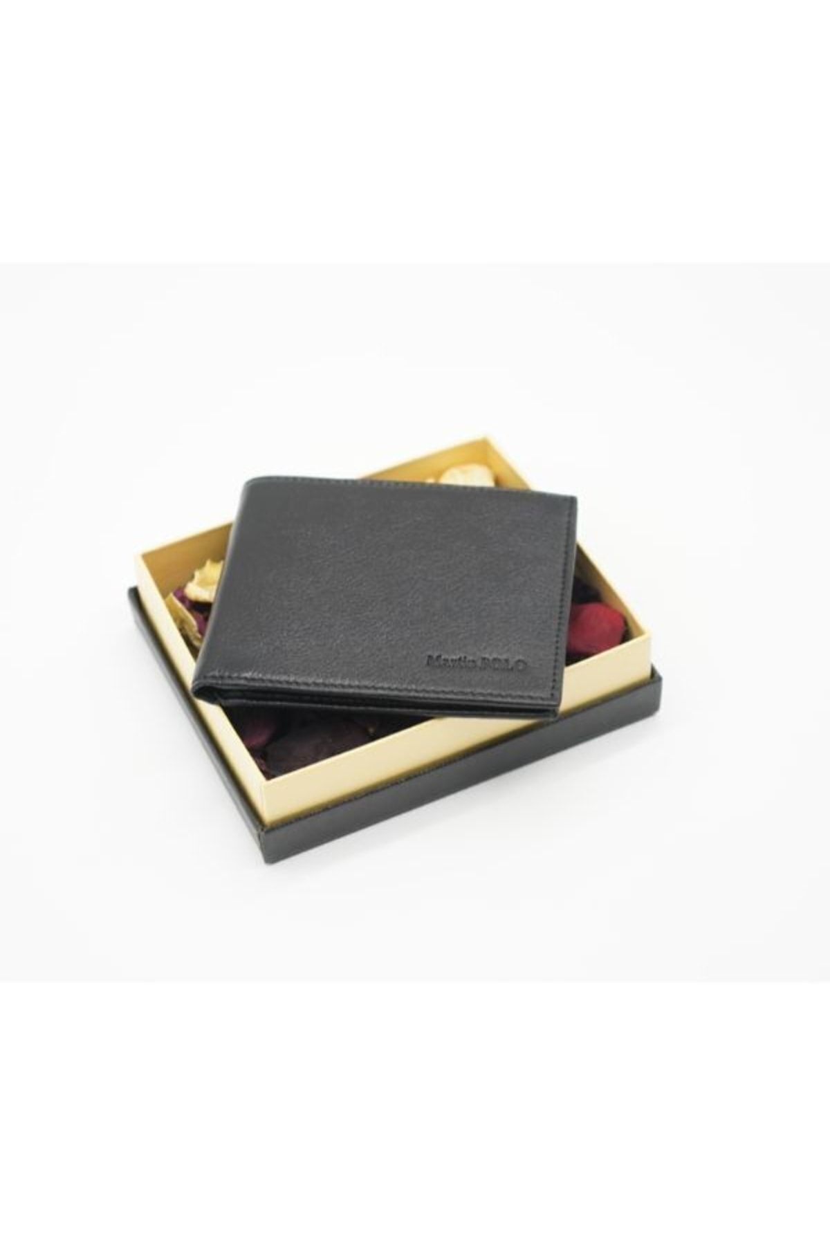 کیف پول مردانه مشکی Martin Polo | MRTJHG452895623 اورجینال - تصویر 2