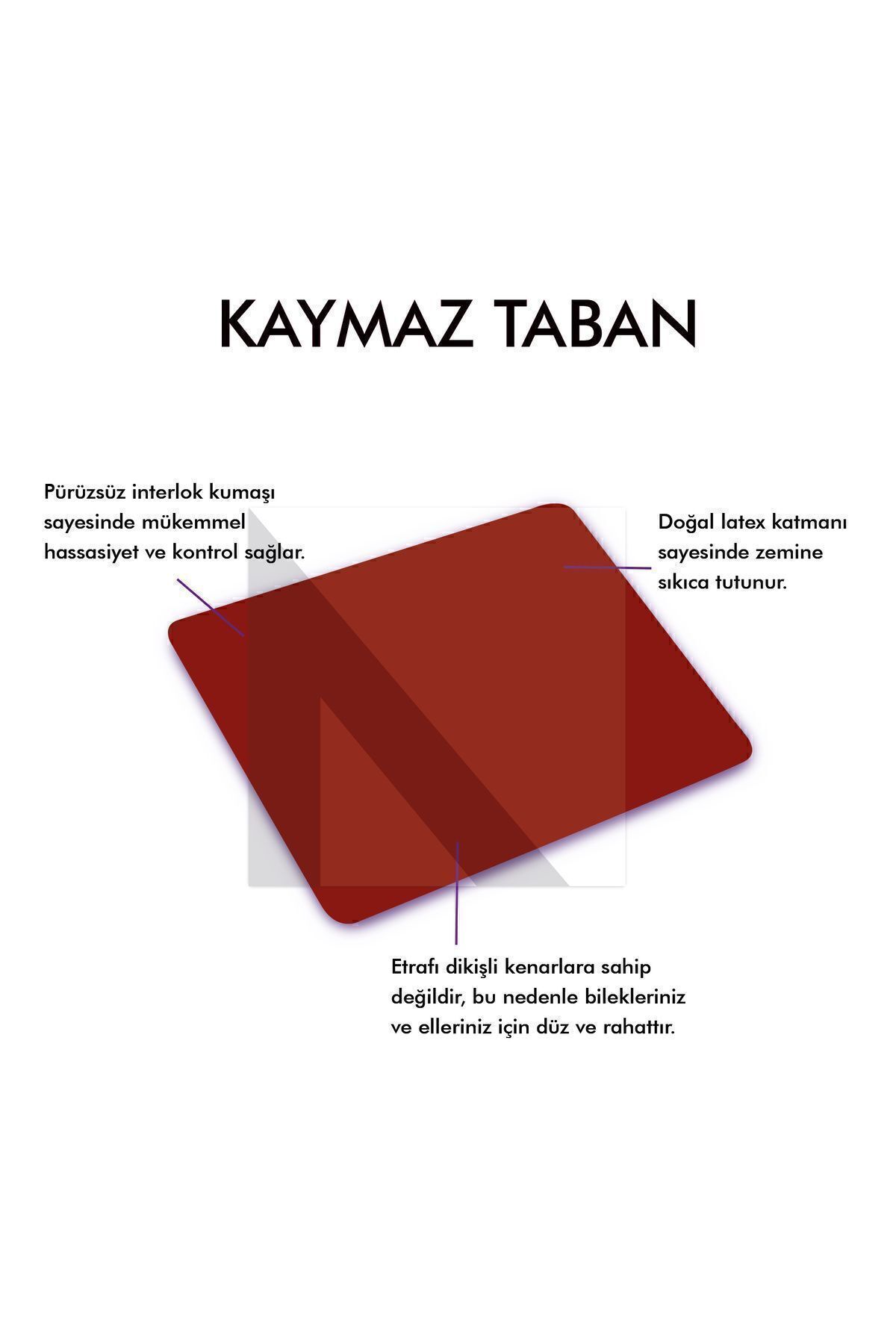 MP05 - 90x40 2xlarge Kırmızı Gaming Mousepad | Kaymaz Taban, Oyuncu Gamepad, Ev,ofis,oyun Masa Matı 5