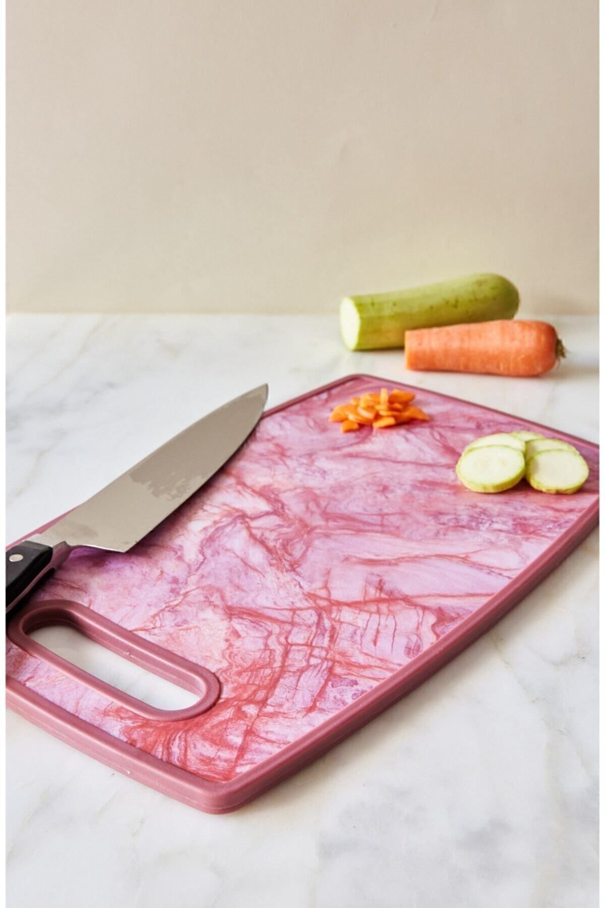 Arma House Mermer Görünümlü Oval Kesme Tahtası (2)