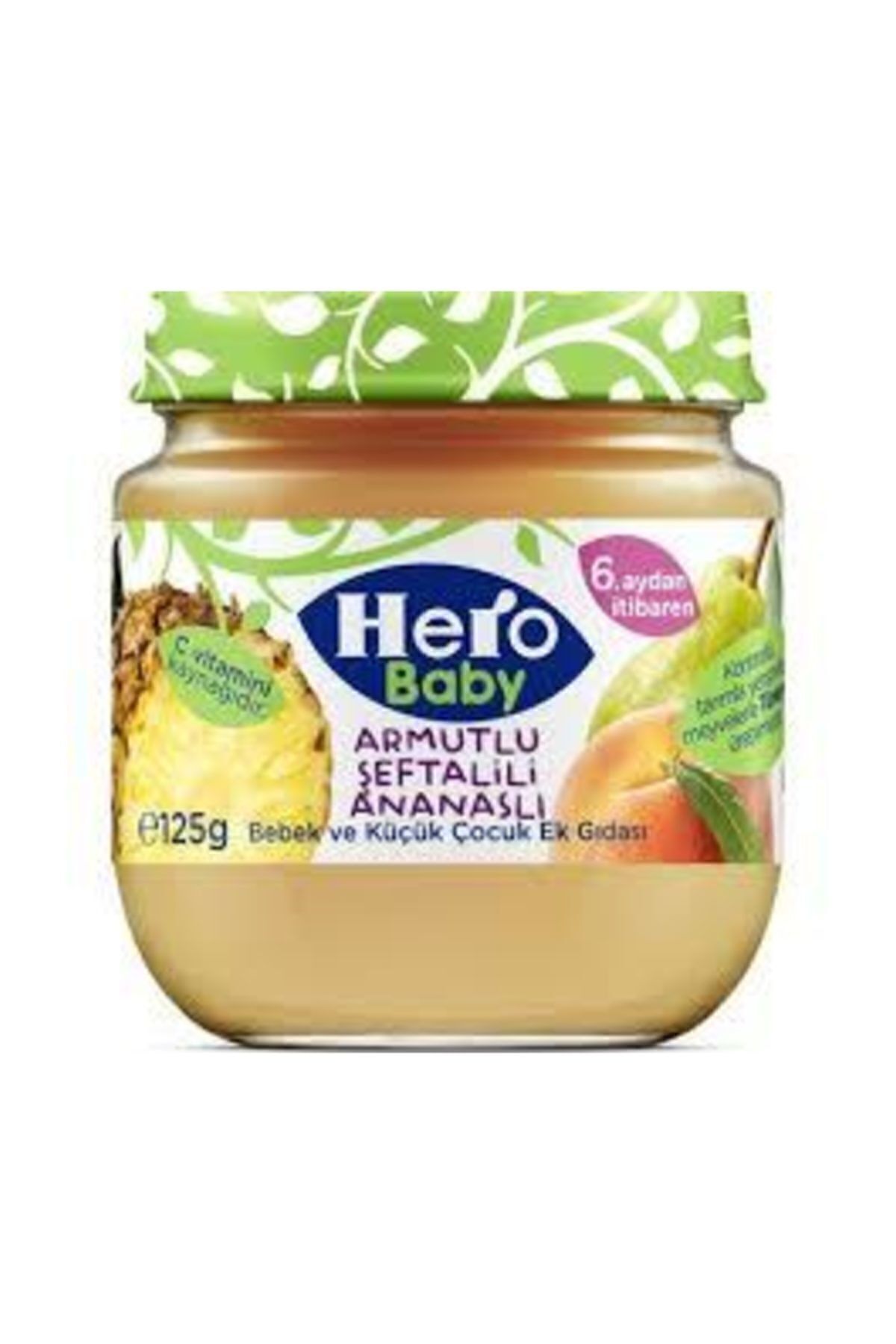 Hero Baby Armutlu Şeftalili Ananaslı Kavanoz Maması 125 Gr * 6 Adet fotoğrafı 2 (önizleme)