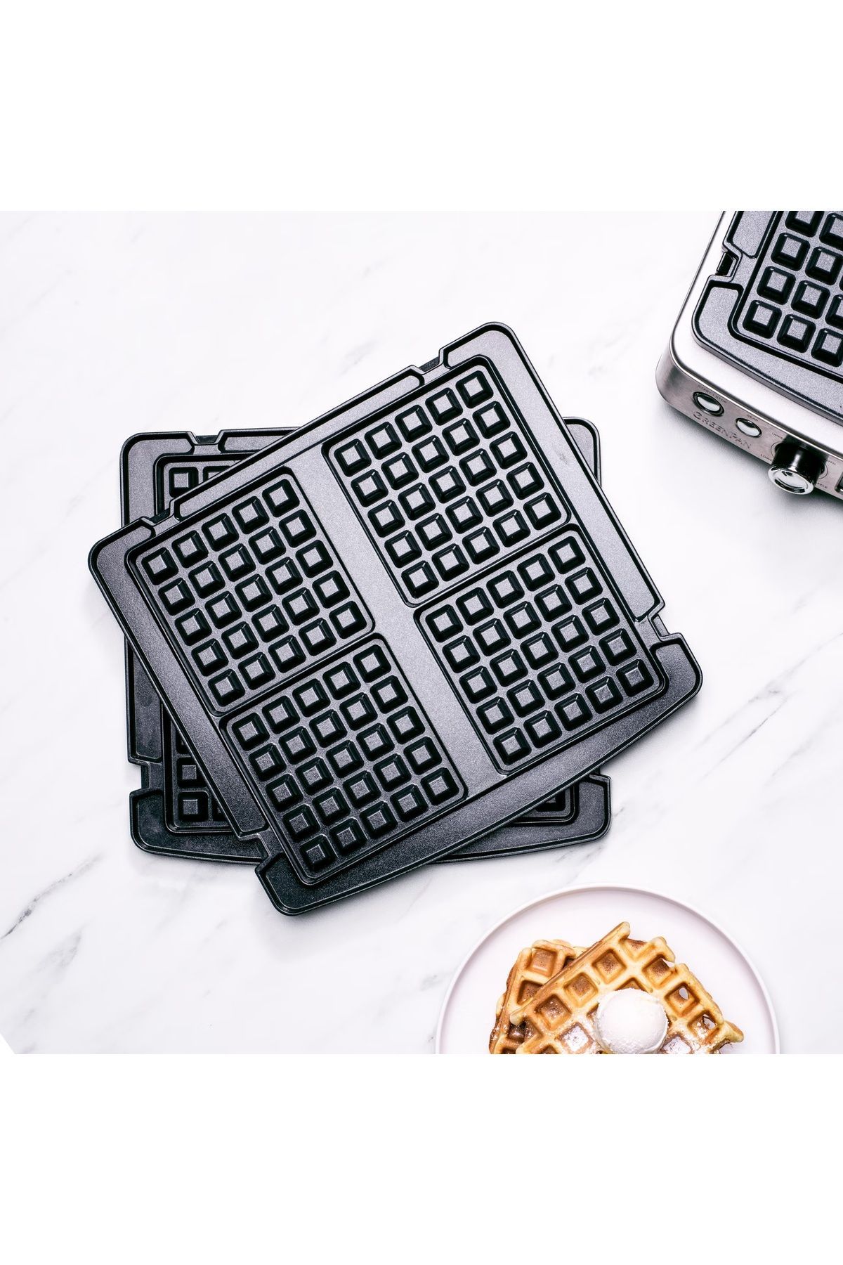 Greenpan Elite Tost Makinesi Waffle Plaka
