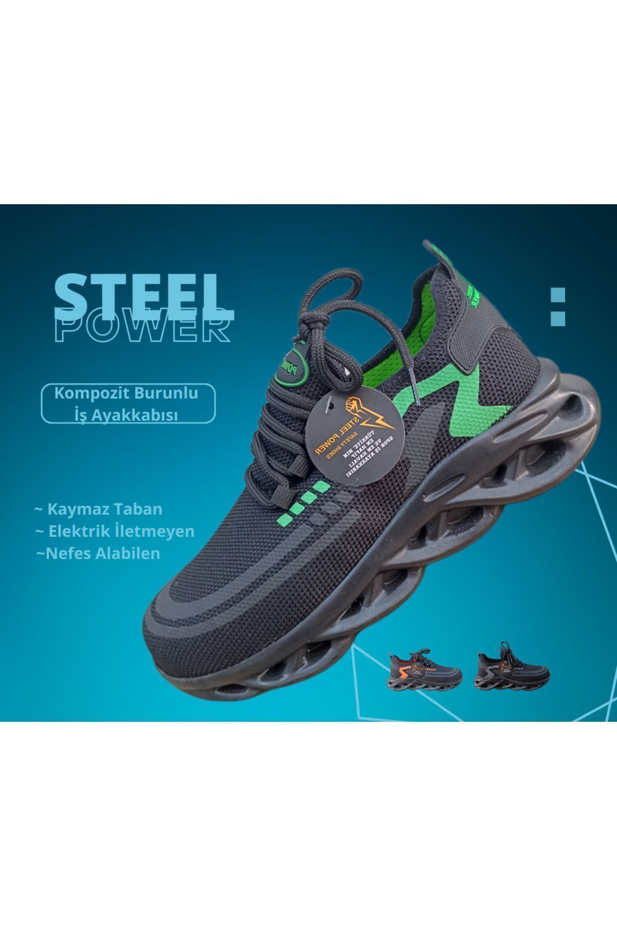  کفش کار با پنجه کامپوزیت استیل پاور