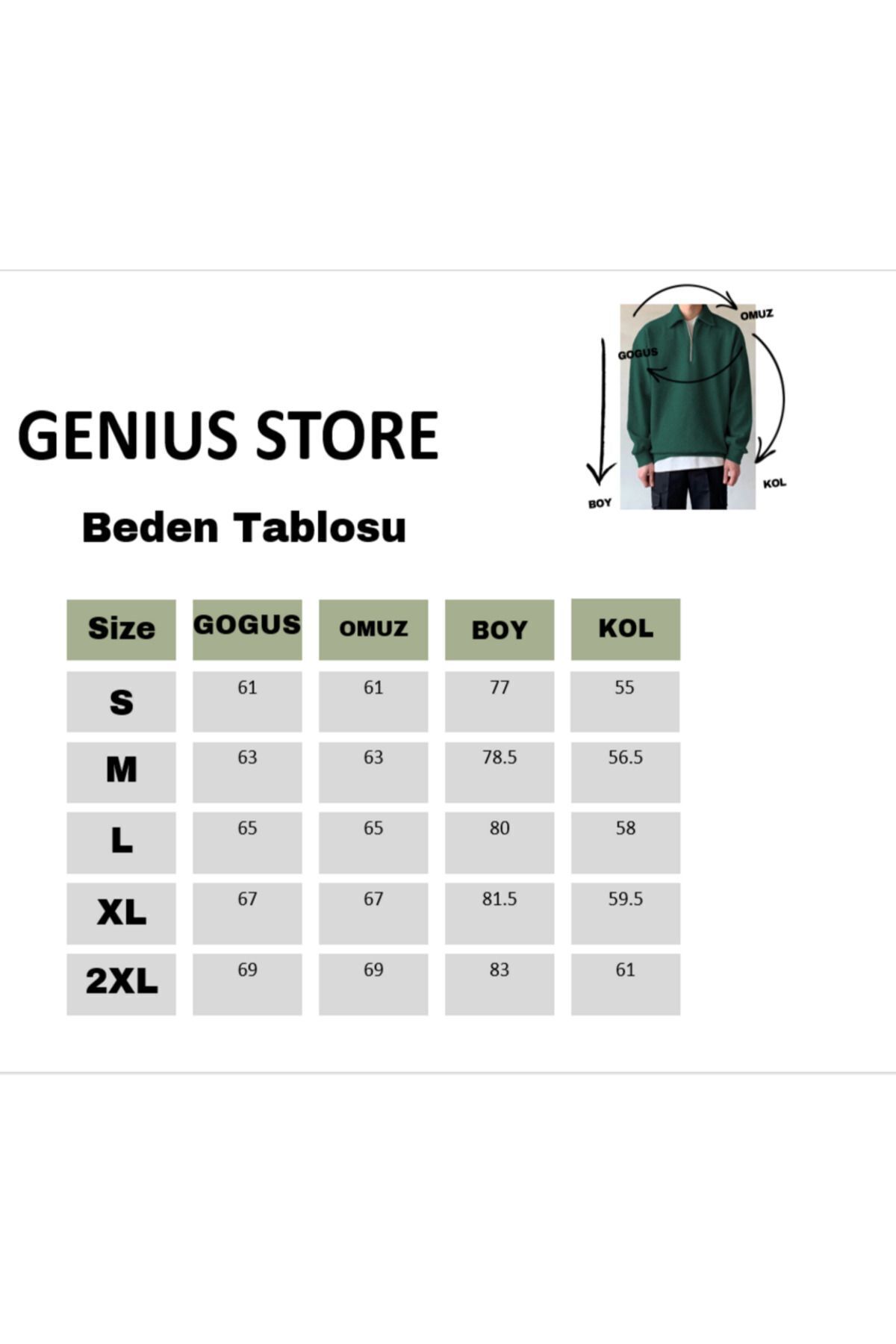 GENIUS STORE-Мъжки суичър с голяма поло яка - половин цип 6