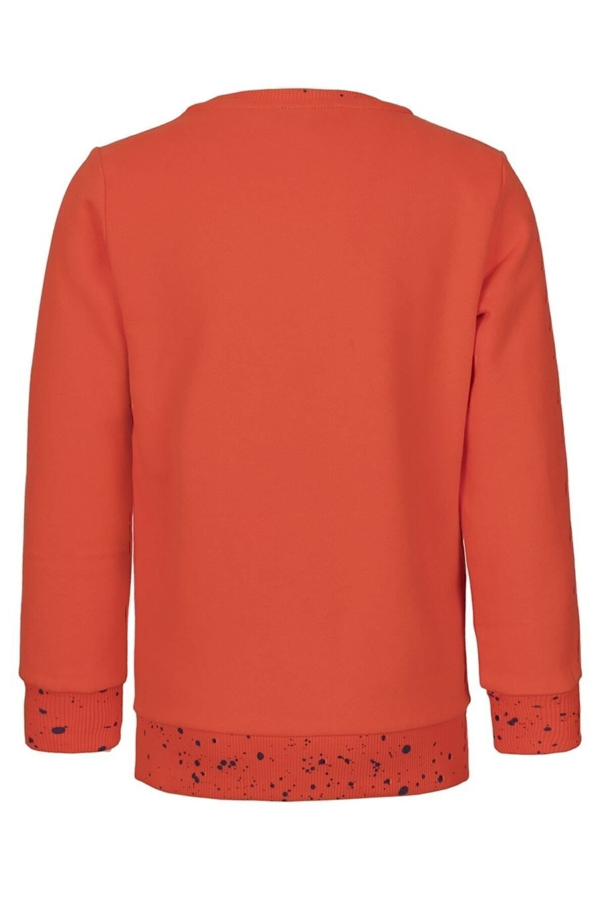 سویشرت پسرانه نارنجی BRZ KIDS | T-2021-06-48 اورجینال - تصویر 3