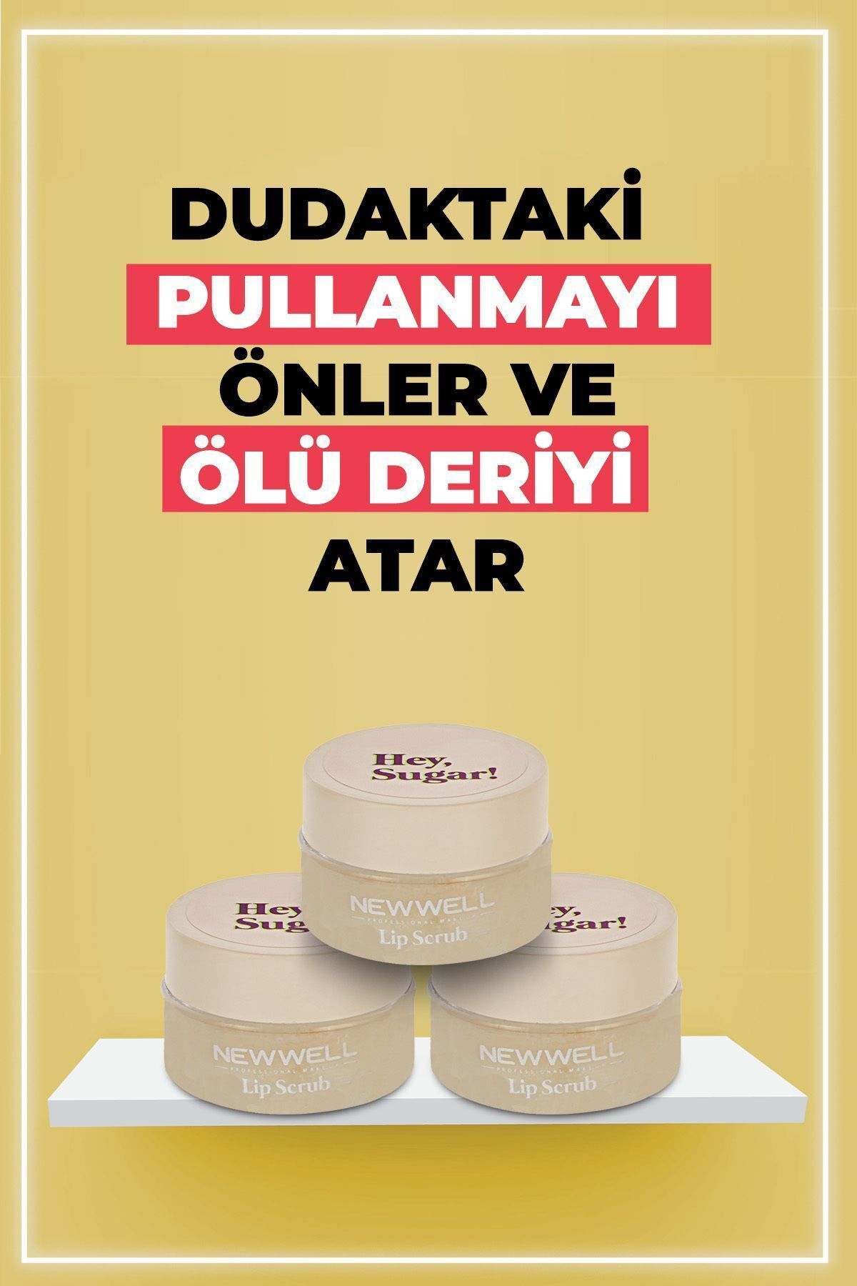لایه برداری لب با طعم نارگیل هی شکر 20 گرم New Well