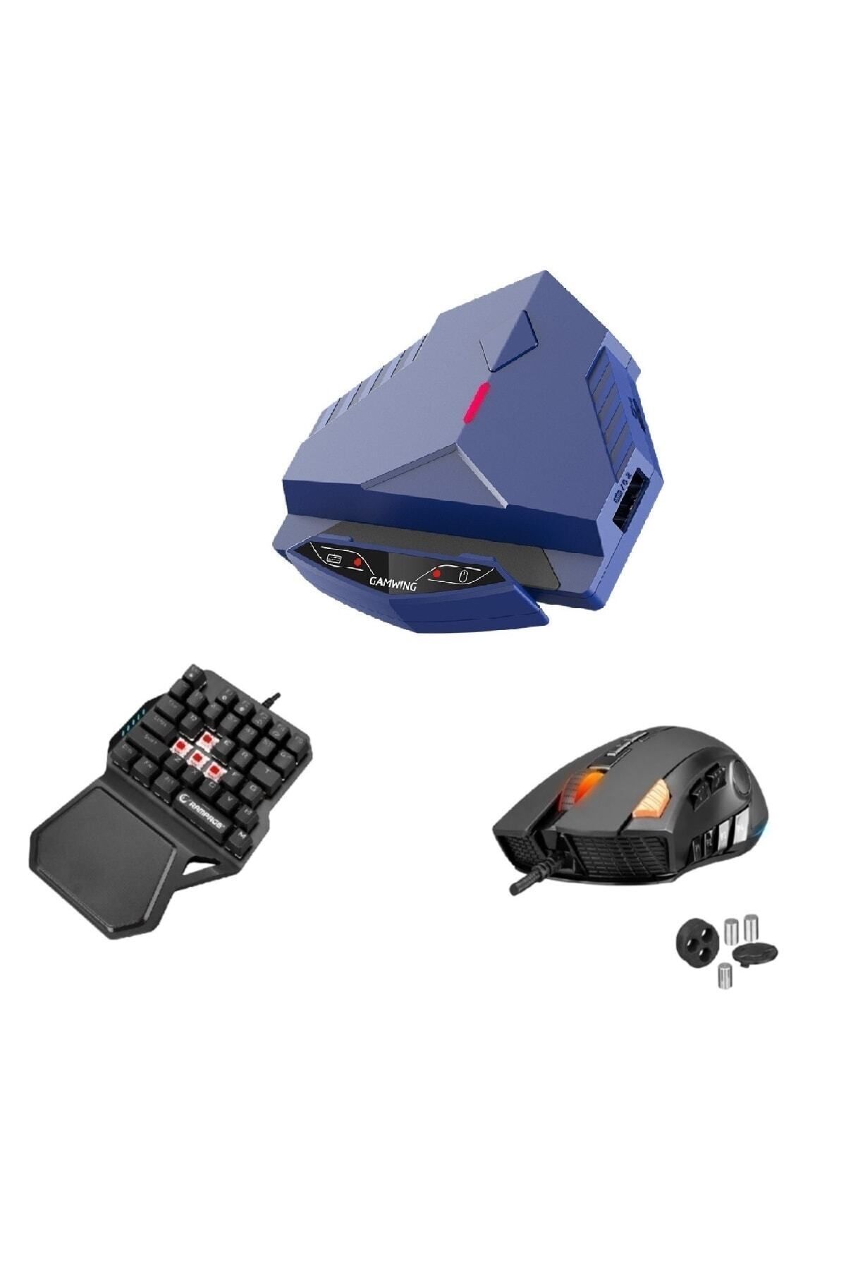 Lingzha 3 Pro Süper Üçlü Set - Pubg- Cod Mobil Klavye Mouse