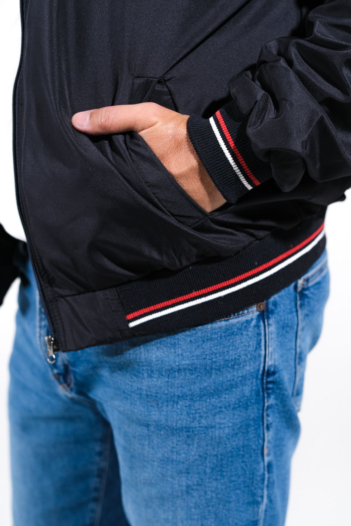 کاپشن سایز بزرگ مردانه آبی سرمه ای DERİNMAVİTASARIM | TMY-001 اورجینال - تصویر 5