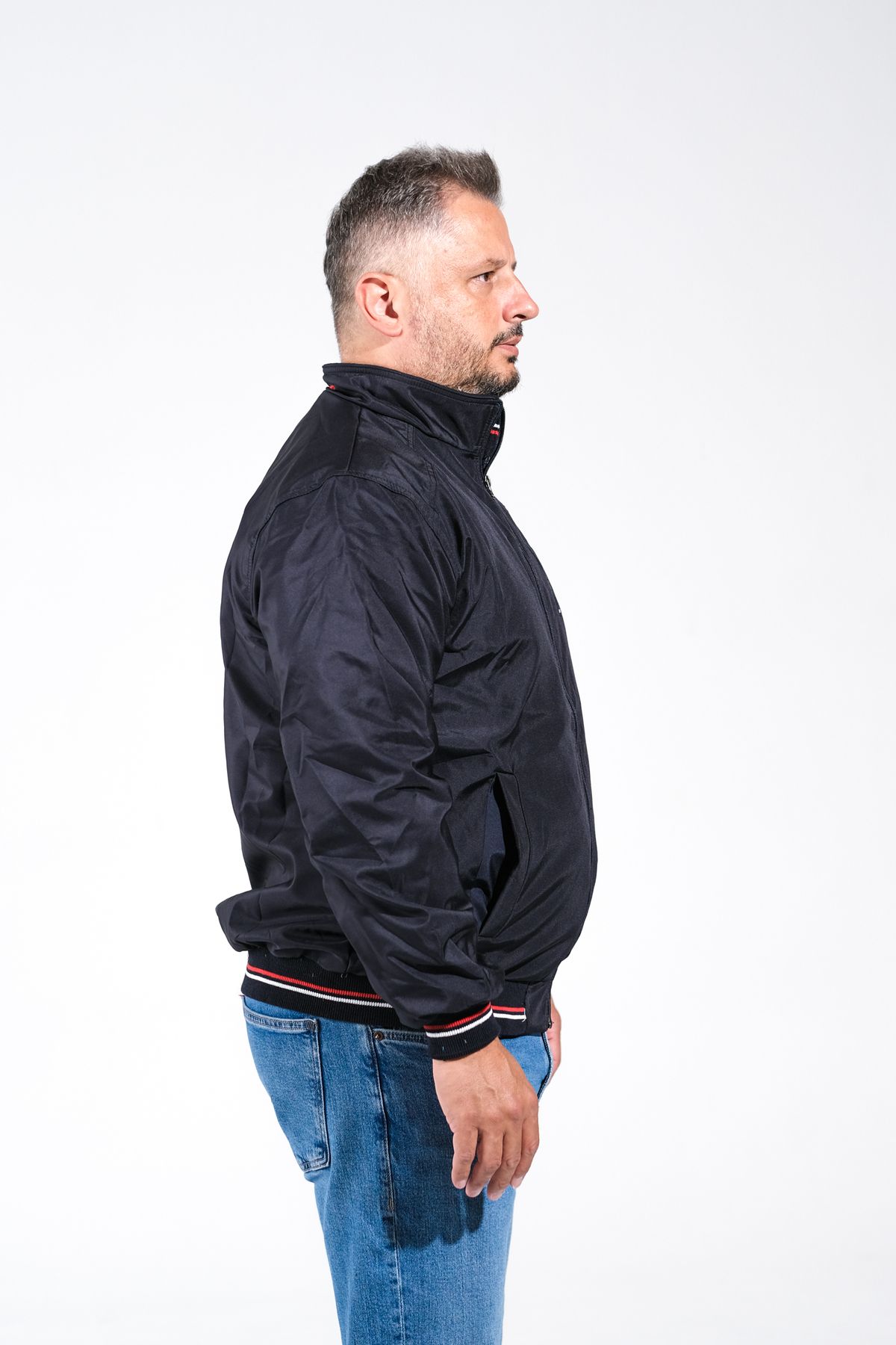 کاپشن سایز بزرگ مردانه آبی سرمه ای DERİNMAVİTASARIM | TMY-001 اورجینال - تصویر 7