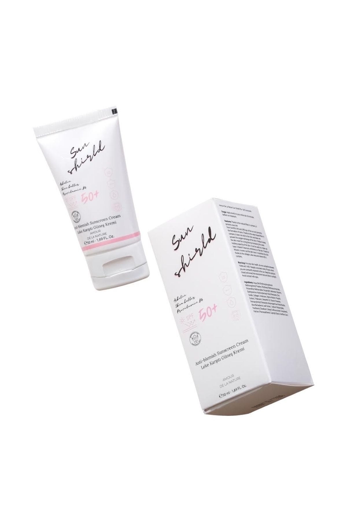 کرم ضد آفتاب صورت SUN SHIELD SKIN TONESOIZER MOISTURIZER CREAM 50 SPF 50ML AMOUR DE LA NATURE