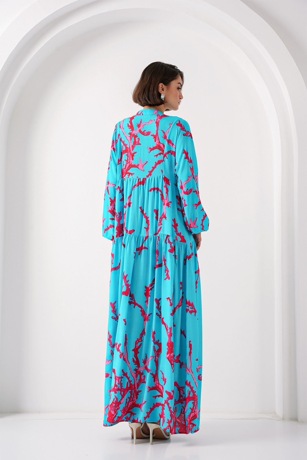 Bigdart-Rochie cu modele autentice Ice Blue 2423 5