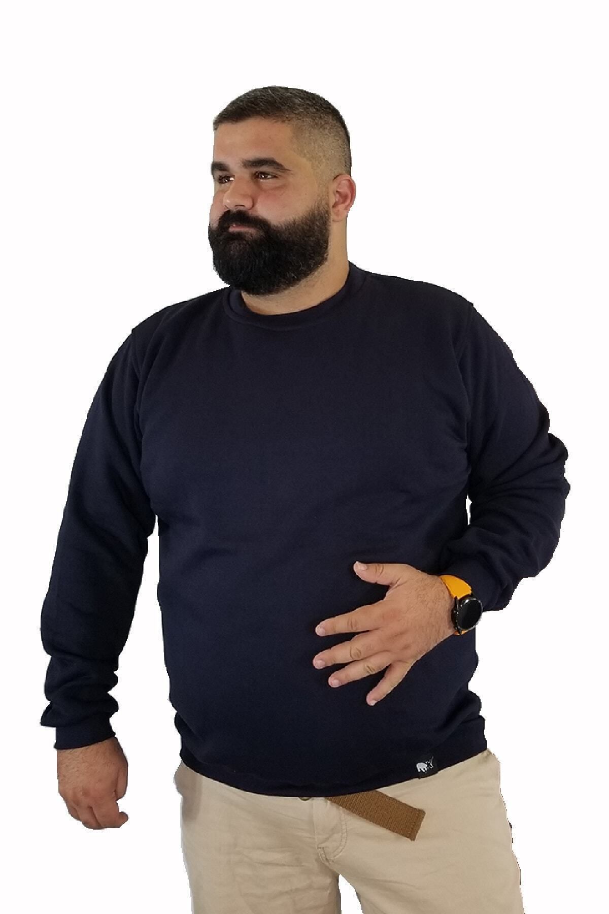 Xanimal Erkek Lacivert Büyük Beden Sweatshirt görsel 2