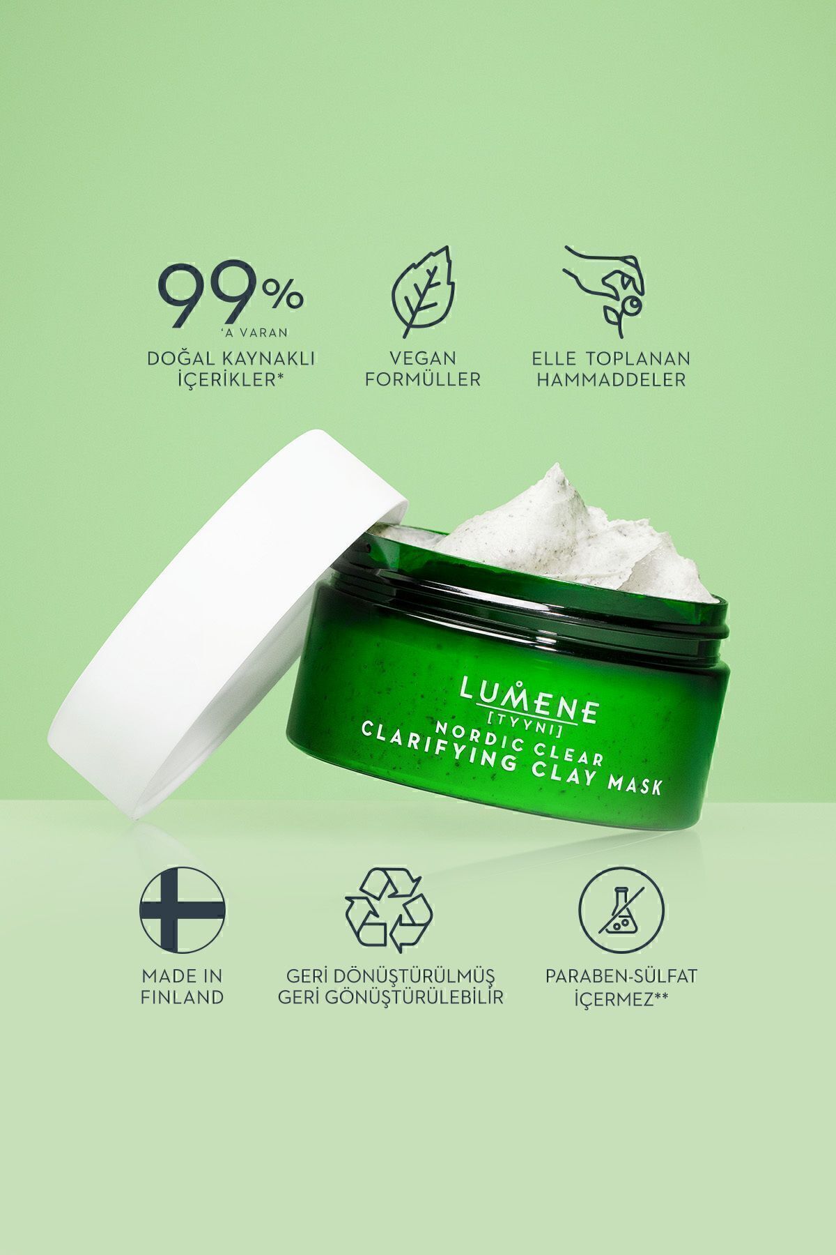 ماسک Clarifying Clay Mask - Deeply Purifying Clay Mask 100ml Lumene