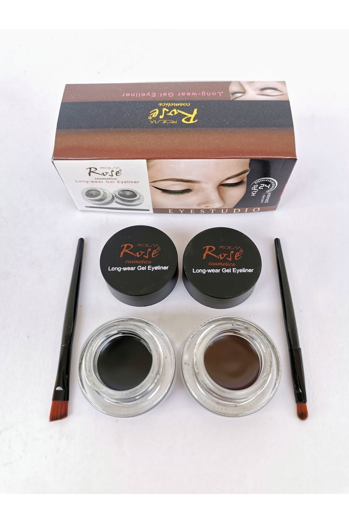 Rose 2'li Kaş Jeli, Kaş Kremi & Long-wear Gel Eyeliner