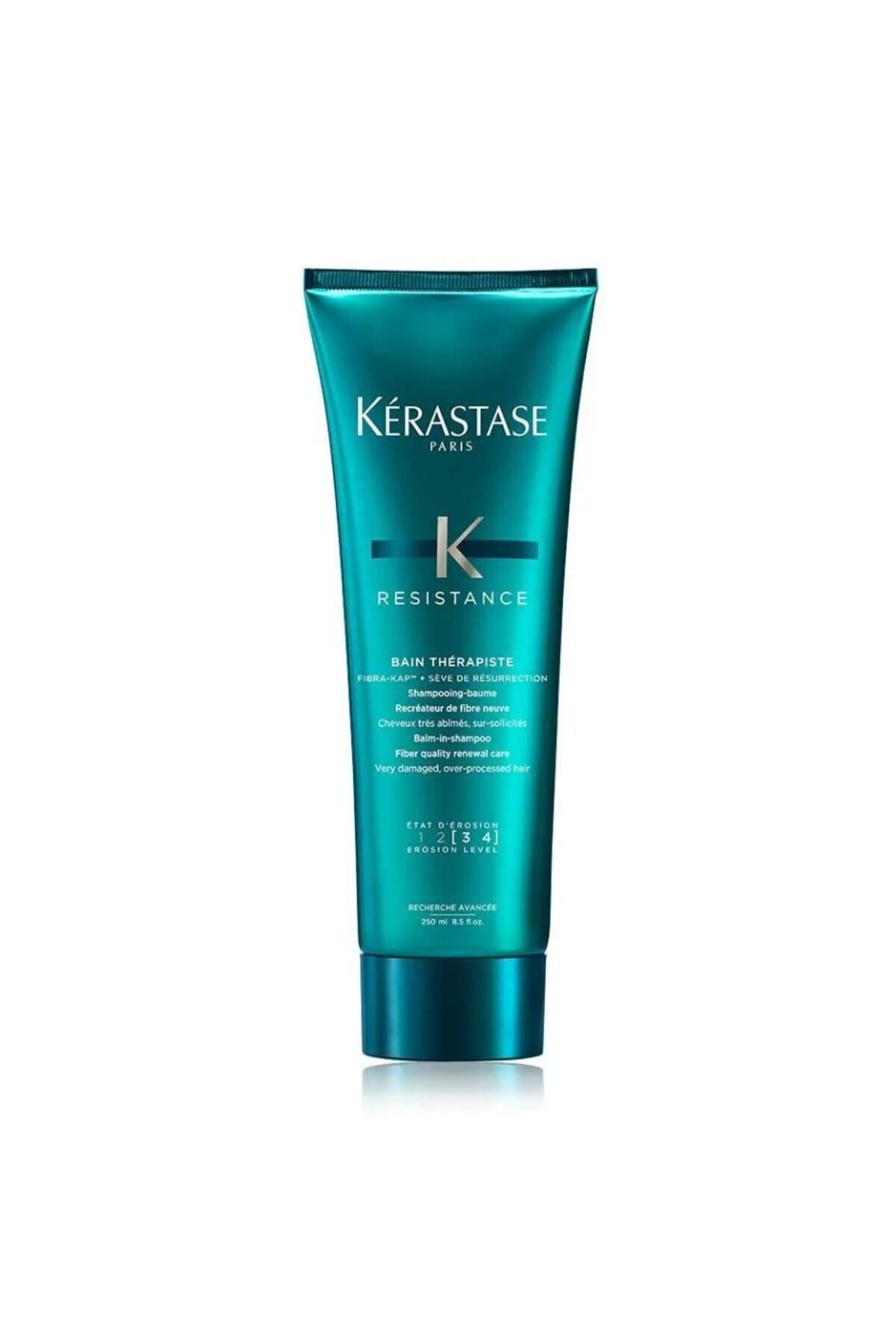 Resistance Bain Therapiste [3-4] حمام موی کرمی برای موهای بیش از حد فرآوری شده و آسیب دیده 250 میلی لیتر Kerastase