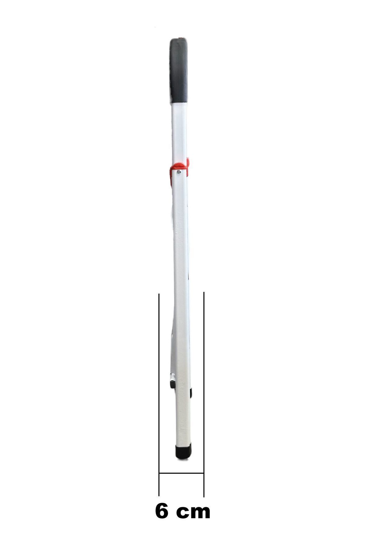 Merdivenler 3 Basamak Ev Tipi Merdiven (2+1) Geniş Basamaklı Atölye Merdiveni Katlanabilir Merdiven - 8