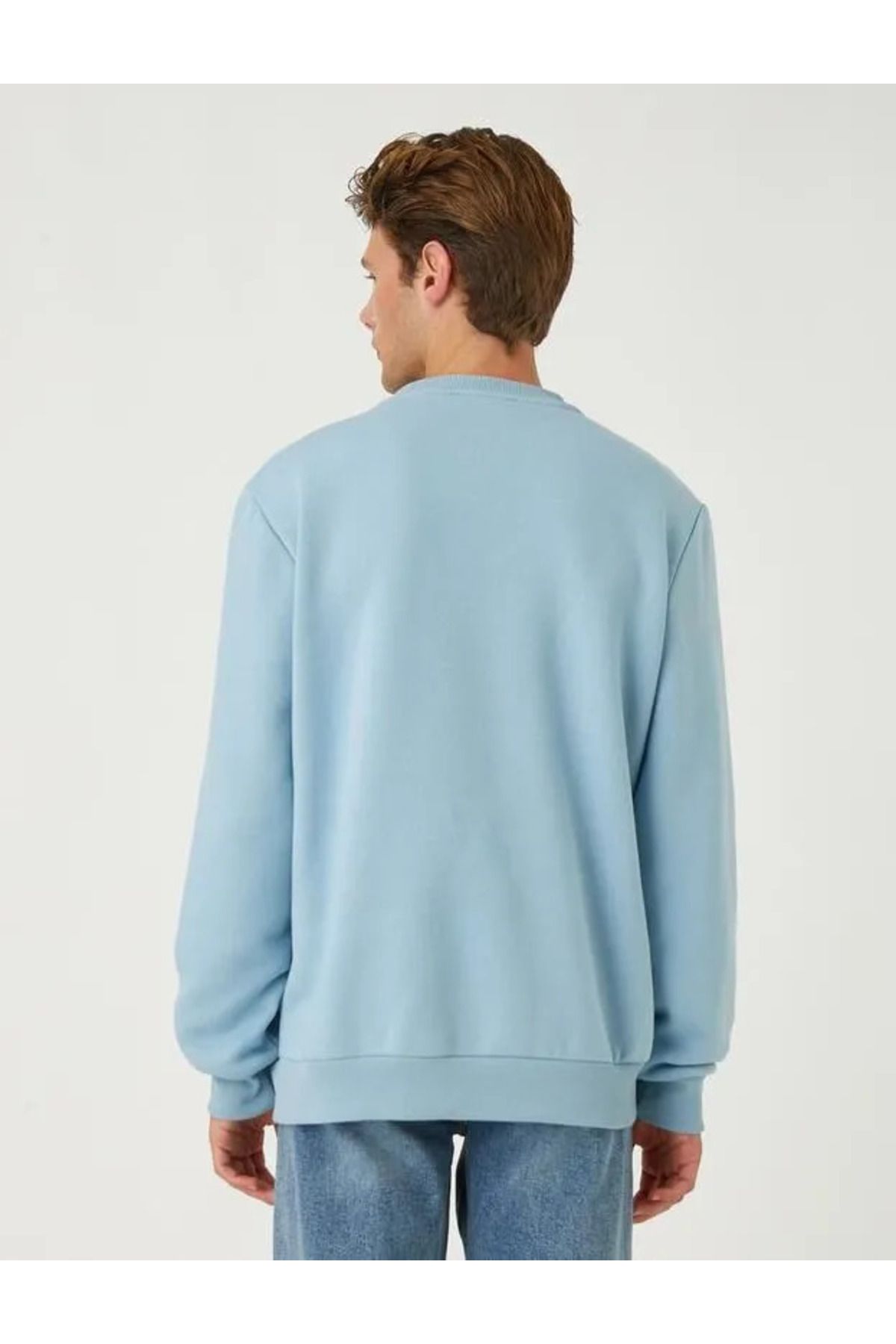 سویشرت مردانه آبی کوتون | SS0000000016912 اورجینال - تصویر 4