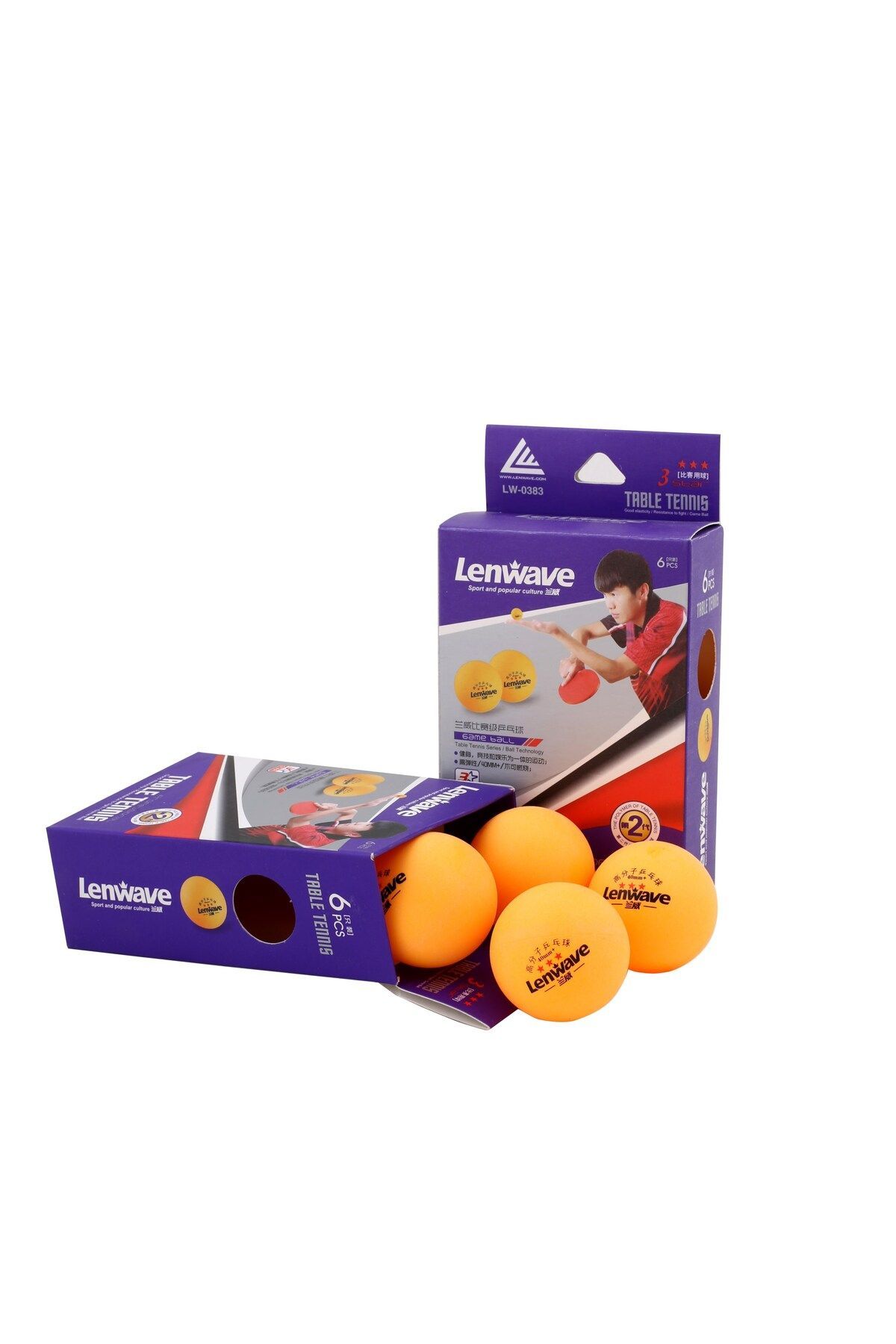 Lenwave Lw-0383 6'lı 3 Yıldız Masa Tenisi Maç Topu - Sarı