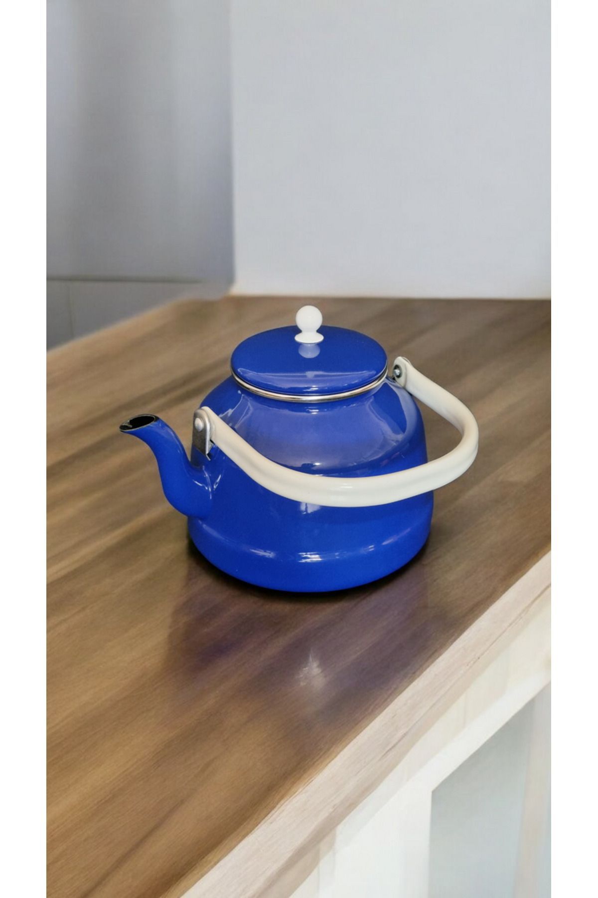 Zarif İnci-Enamel Teapot 3.5 Lt with Top Handle Dark Blue 2