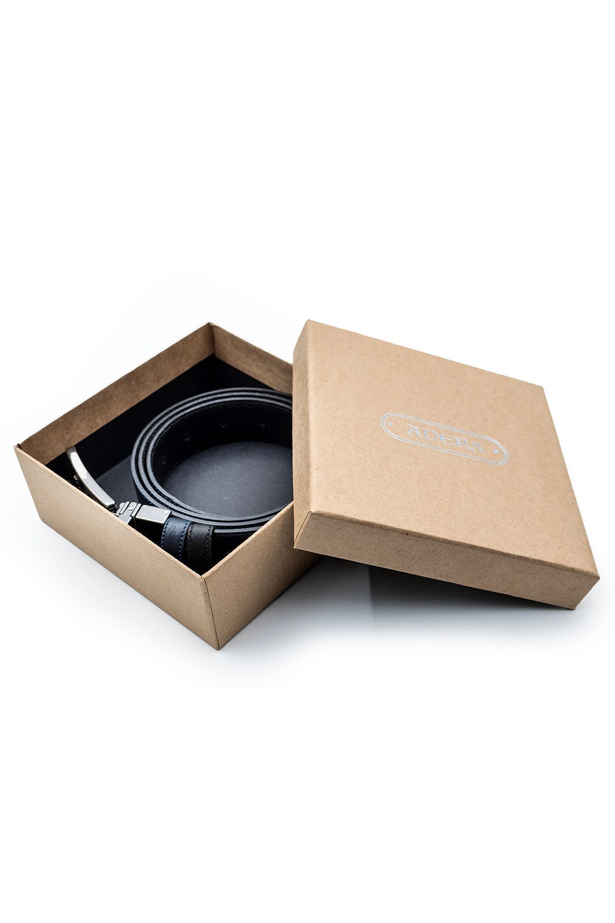 کمربند مردانه آبی سرمه ای ADERA DERİ | ADR003135 اورجینال - تصویر 6