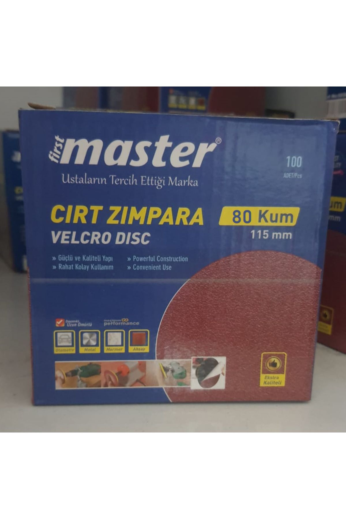 Master-Hook and Loop Sandpaper 115mm 80 Grit 10 pieces 2